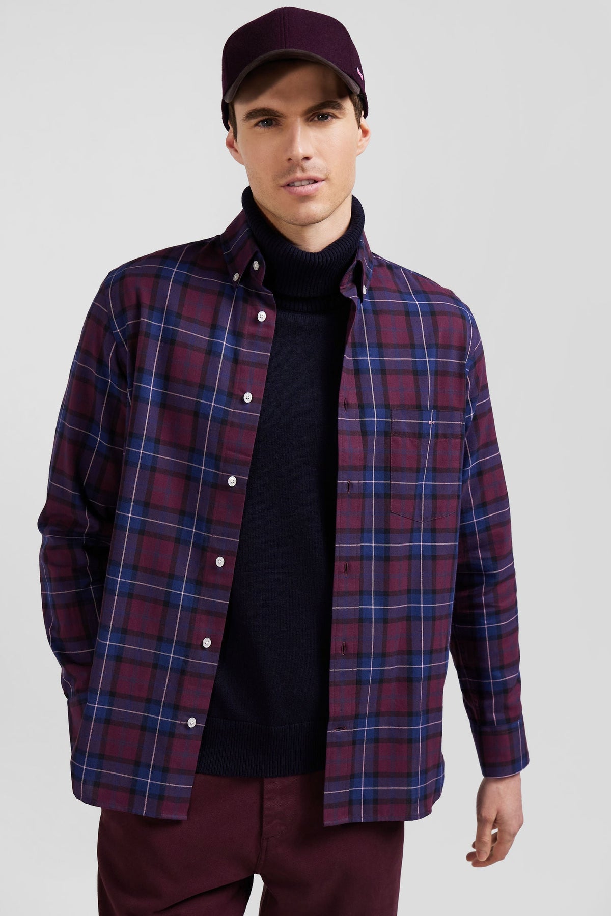 Eden Park Regular Fit Twill Checked Shirt