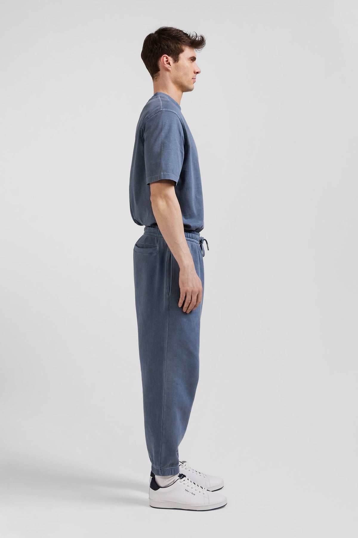 Eden Park Jogging Pants In Overdyed Fleece, Relaxed Fit