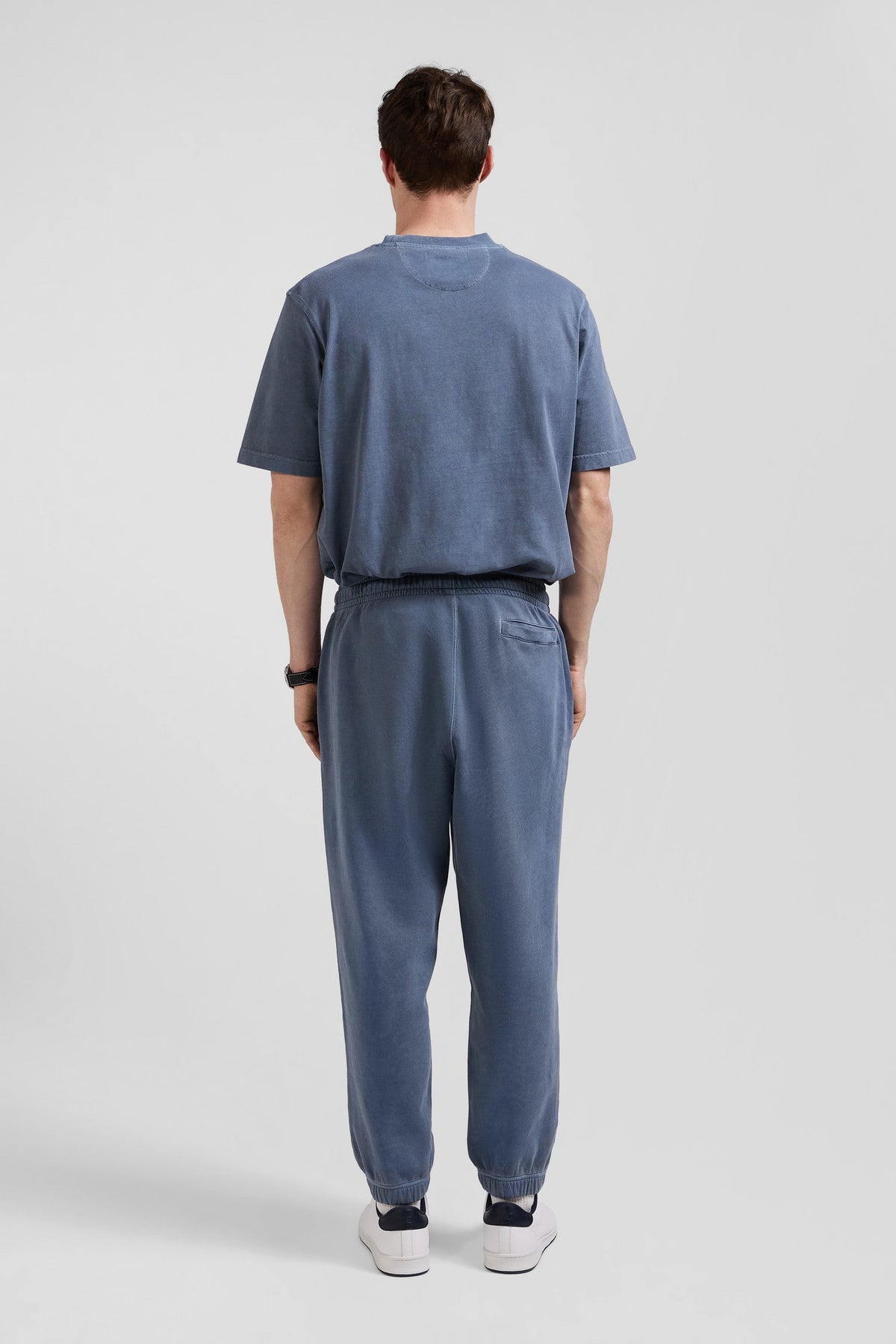 Eden Park Jogging Pants In Overdyed Fleece, Relaxed Fit