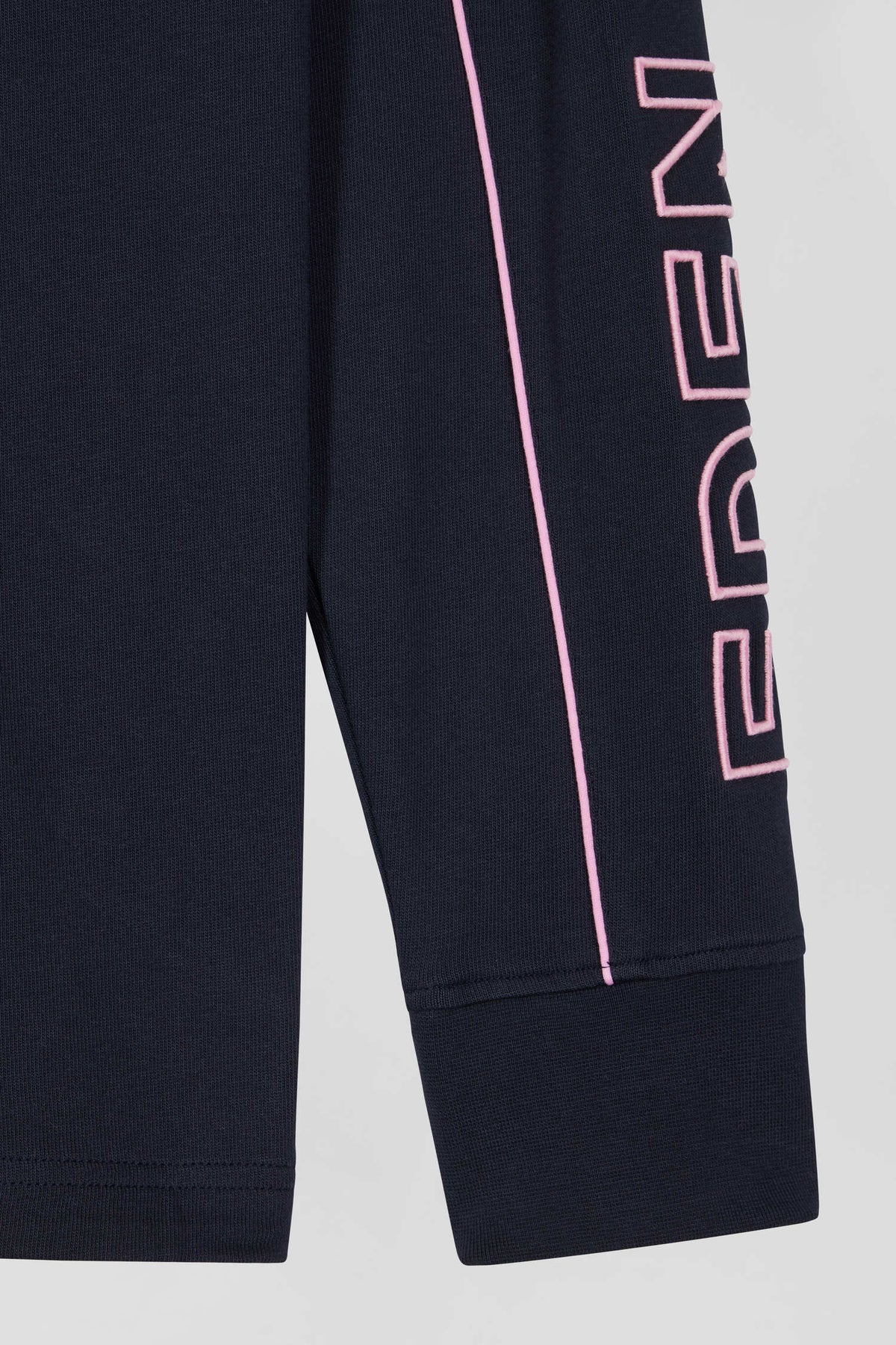 Eden Park Long-Sleeved With Pink Piping, Eden Park Embroidery, Regular Fit