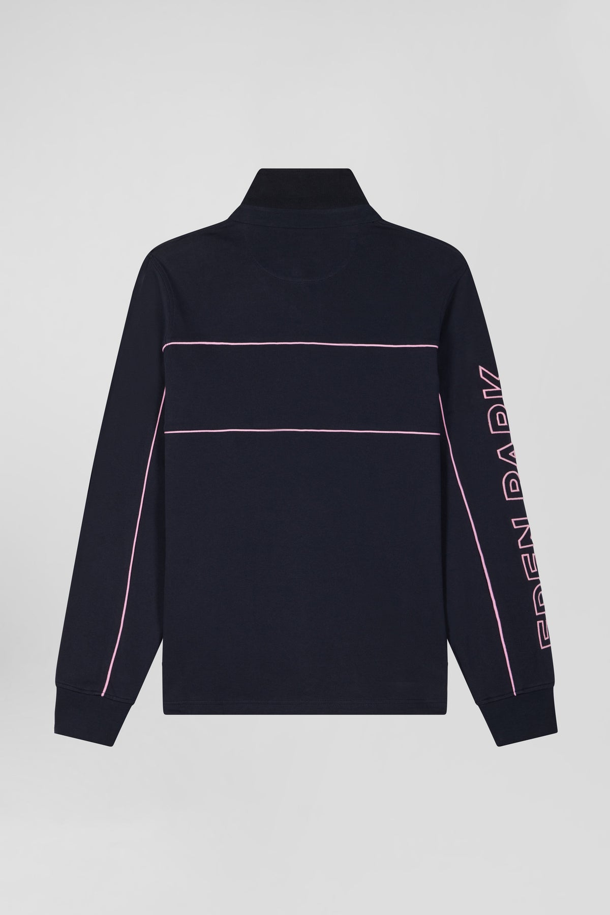 Eden Park Long-Sleeved With Pink Piping, Eden Park Embroidery, Regular Fit