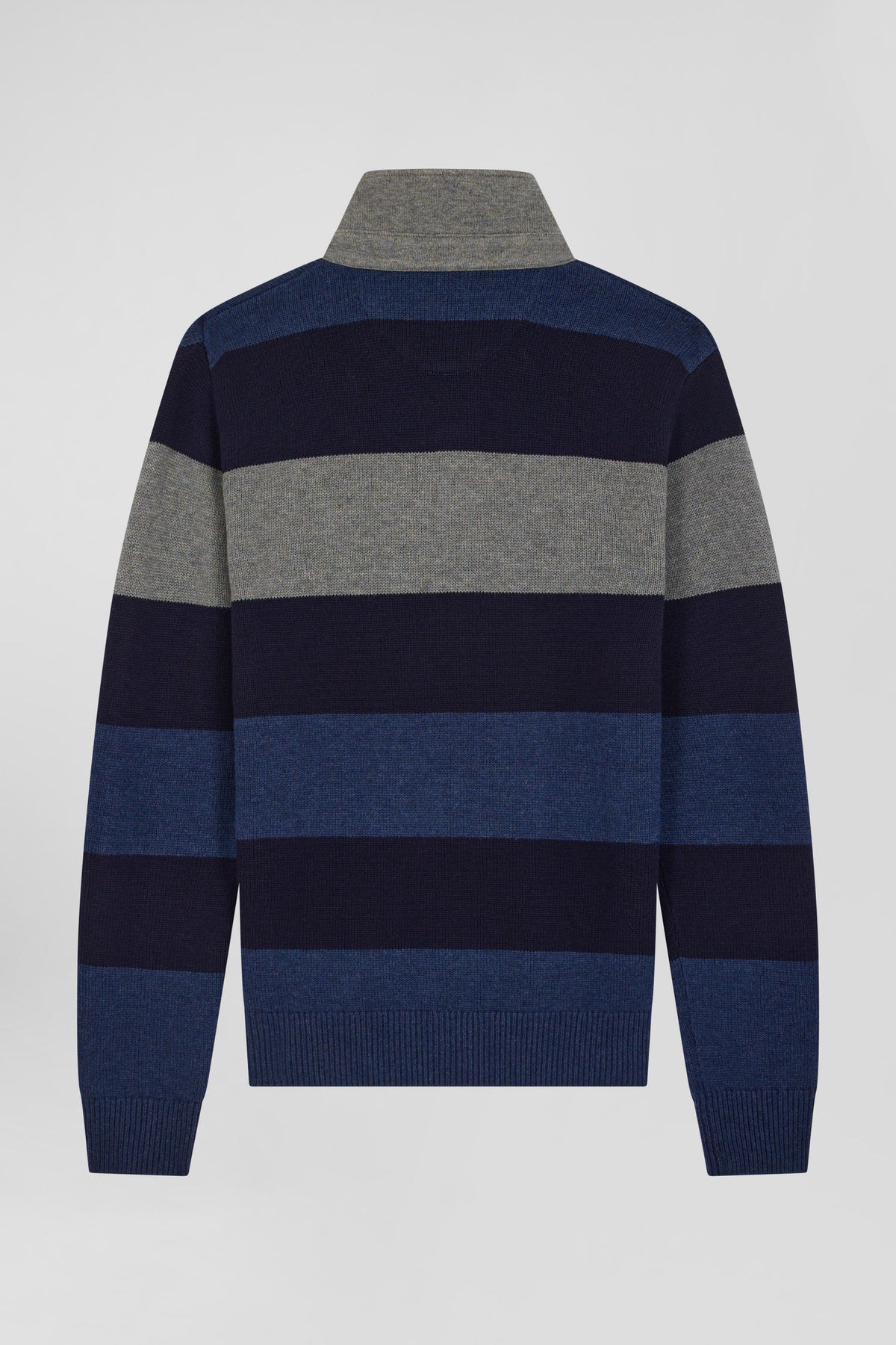 Eden Park Regular Fit Striped Jersey Collar Sweater