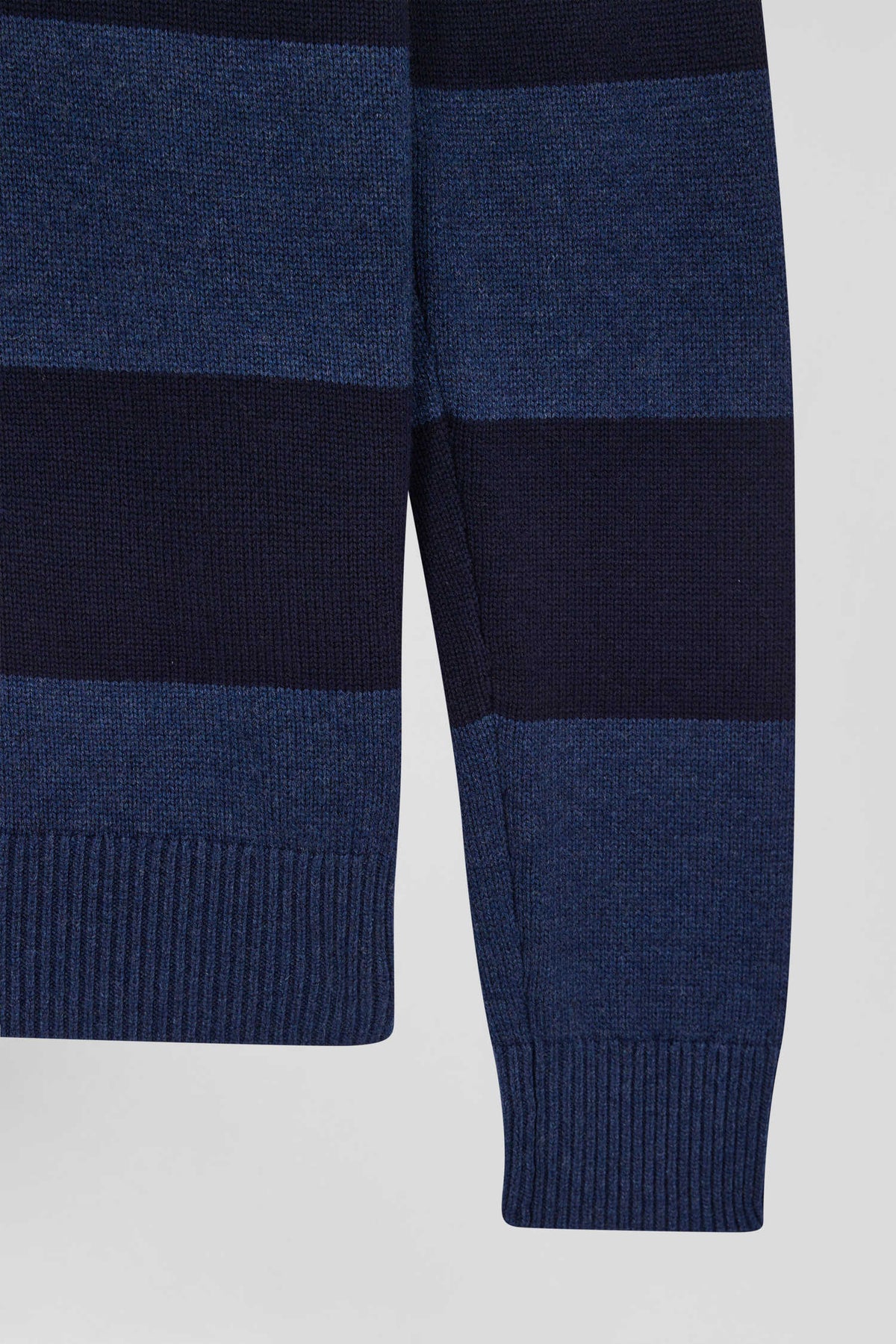 Eden Park Regular Fit Striped Jersey Collar Sweater