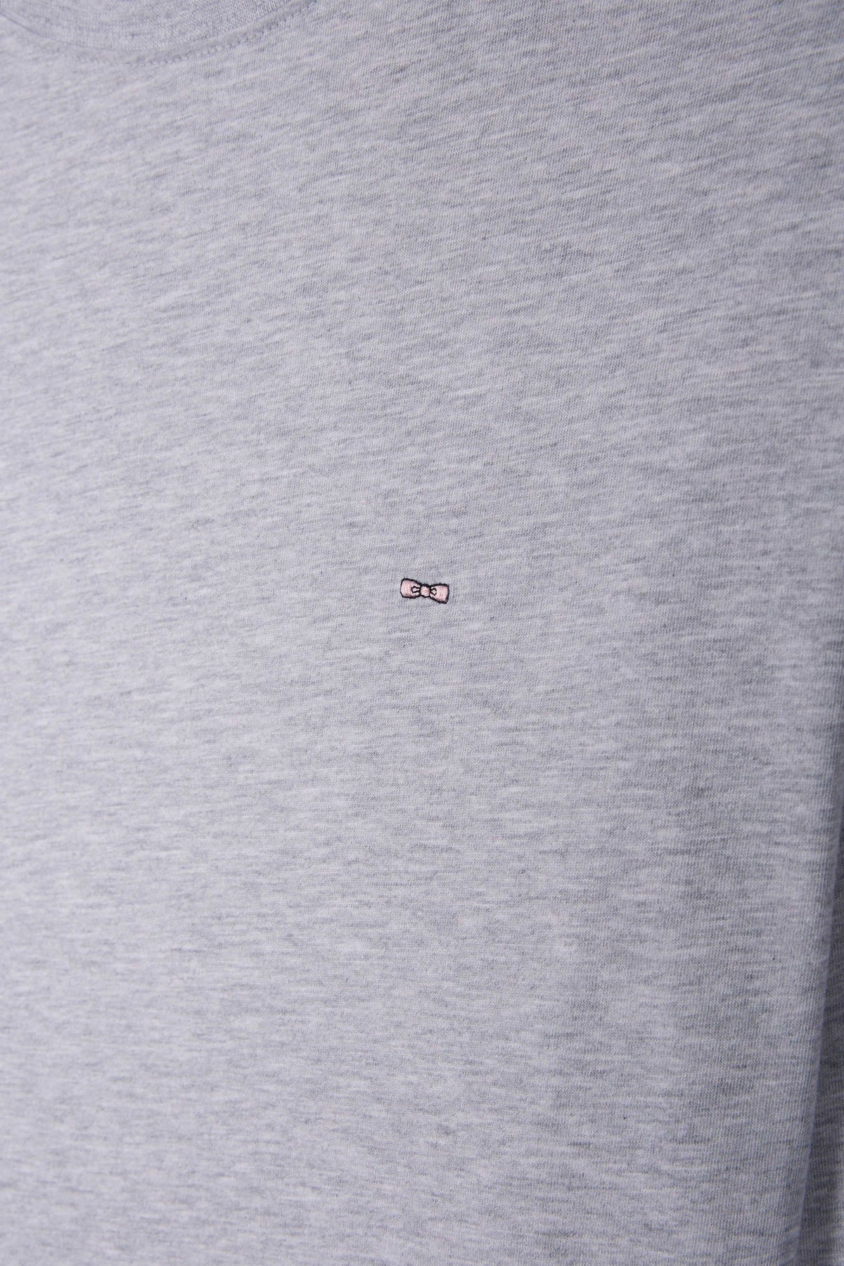 Eden Park Regular Fit Plain Grey Cotton Long Sleeve T-Shirt