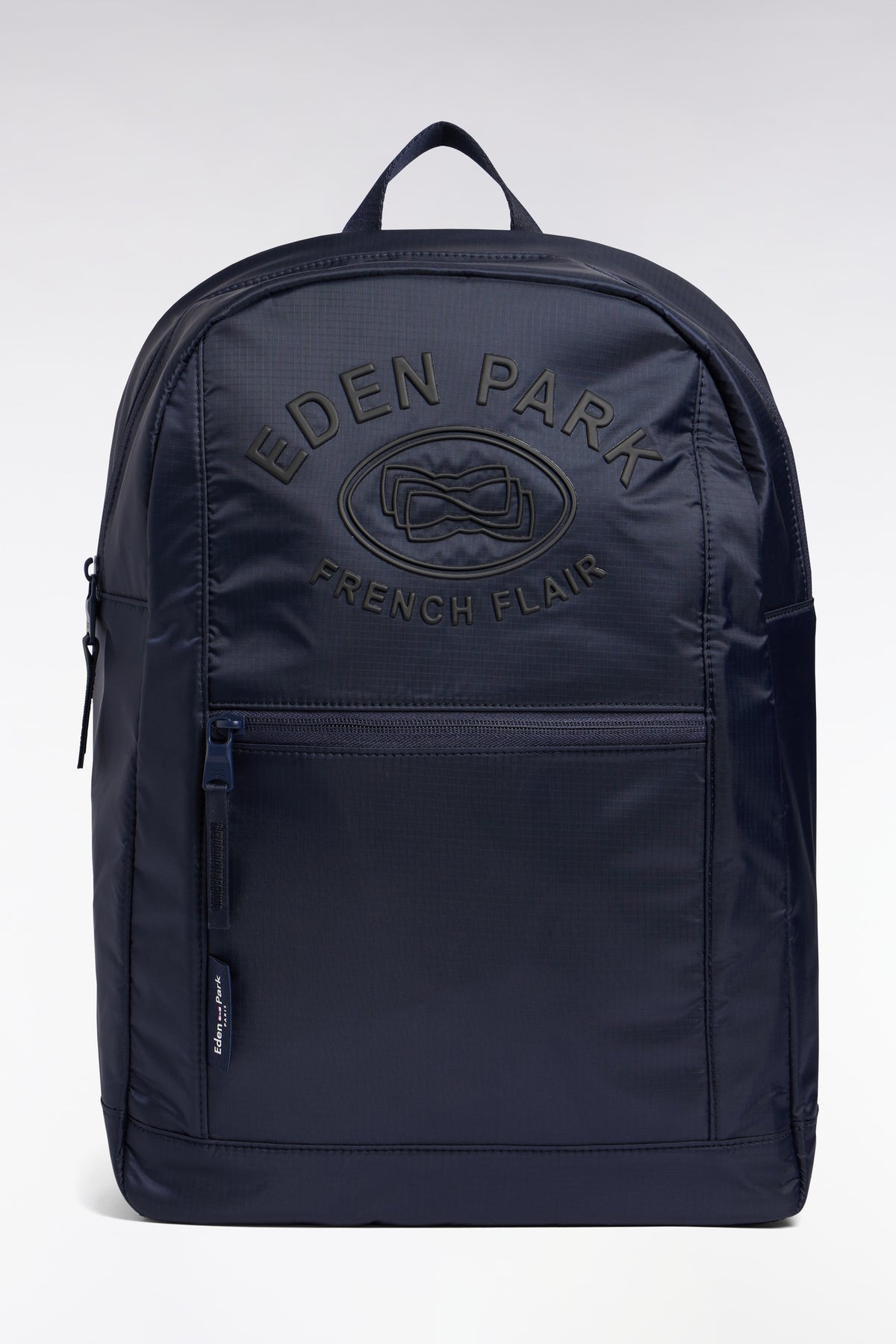 Eden Park Navy embossed canvas backpack