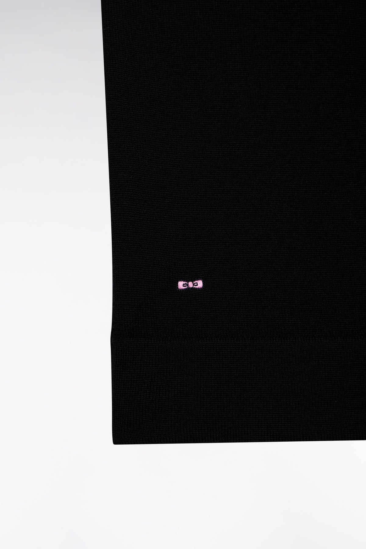 Eden Park Straight-cut black merino wool classic collar cardigan