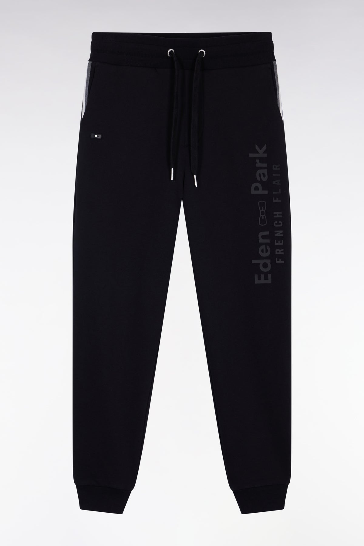 Eden Park New Zealand black fleece joggers with relaxed fit
