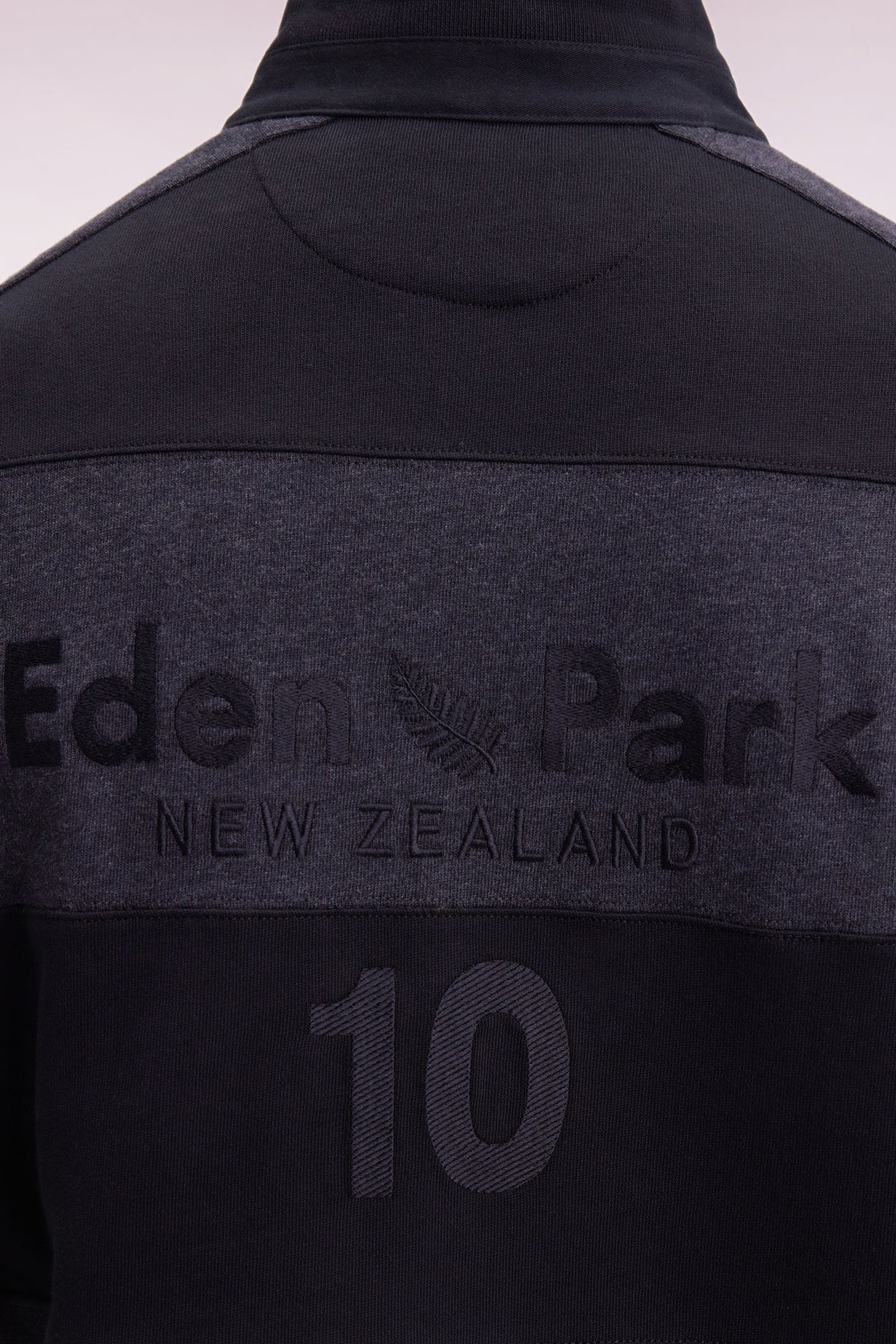 Eden Park New Zealand striped long sleeve jersey in grey heavyweight cotton jersey