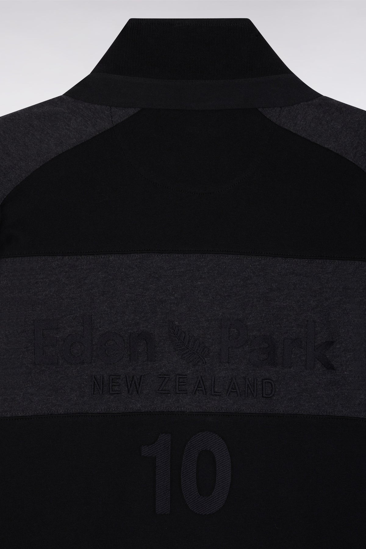 Eden Park New Zealand striped long sleeve jersey in grey heavyweight cotton jersey