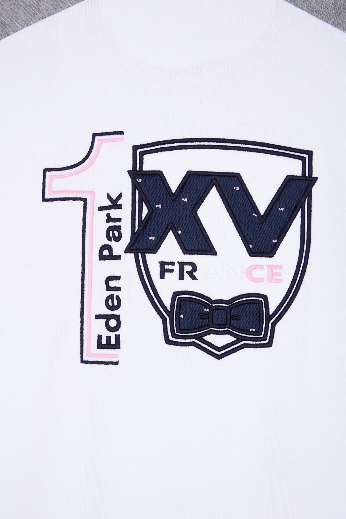 Eden Park XV de France long sleeve jersey with embroidered straight cut back