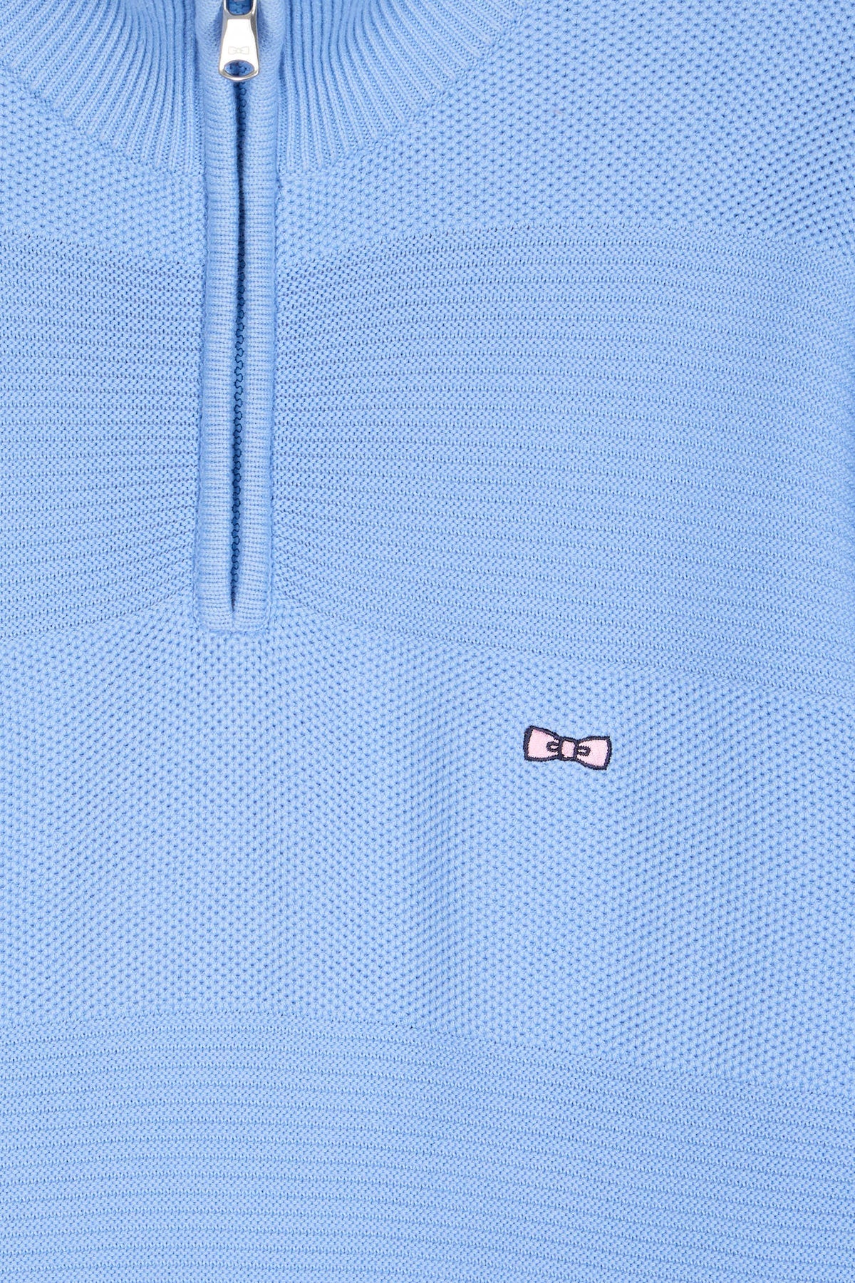 Eden Park Sky stripe effect cotton trucker collar sweater