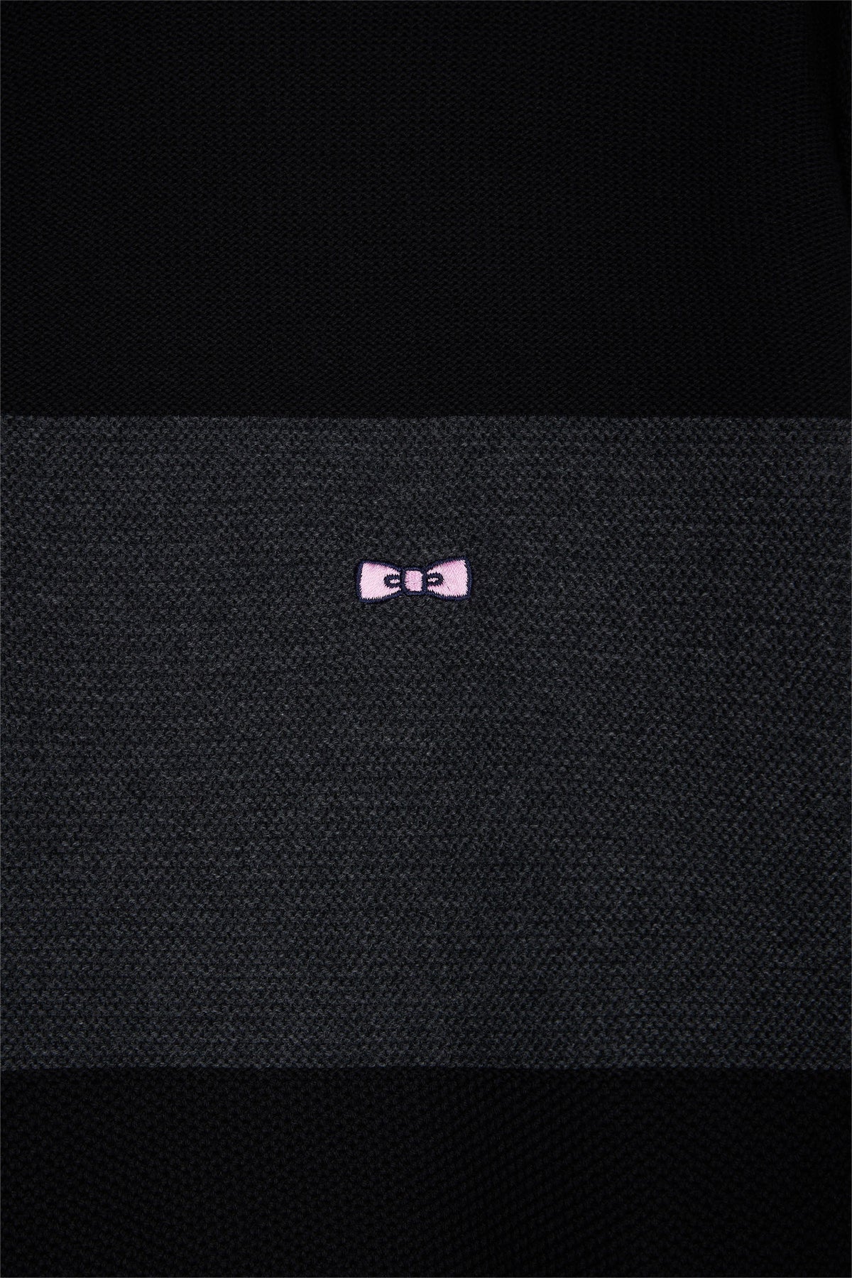 Eden Park Black cotton trucker collar sweater with embroidery on the back - MISSING FLAT