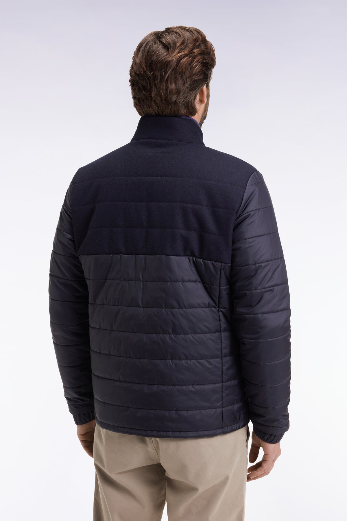 Eden Park Marine bi-material down jacket