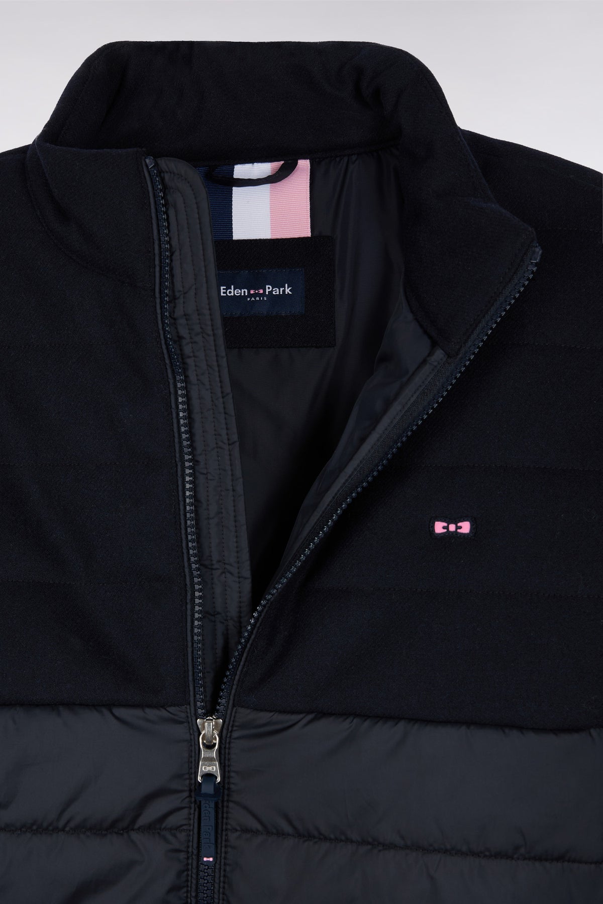 Eden Park Marine bi-material down jacket