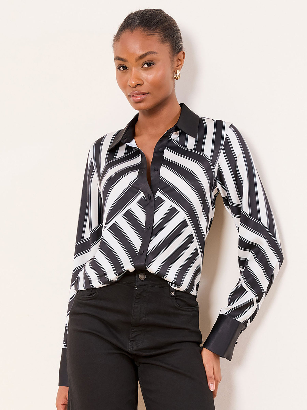Lipsy London Lipsy Black/White Shirt