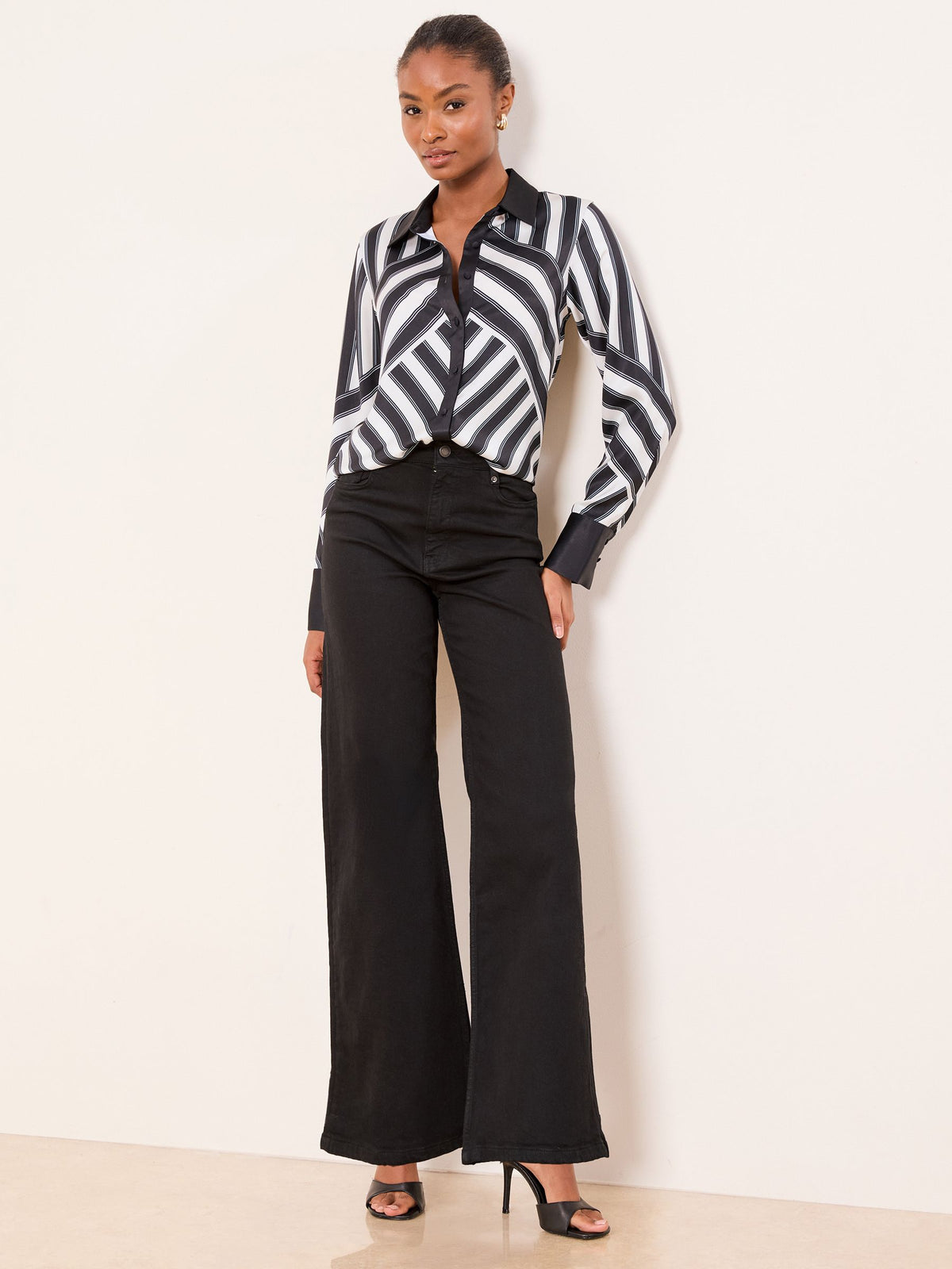 Lipsy London Lipsy Black/White Shirt