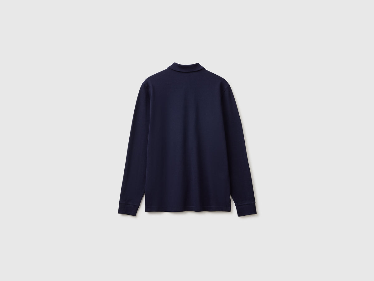 Benetton Long sleeve cotton polo