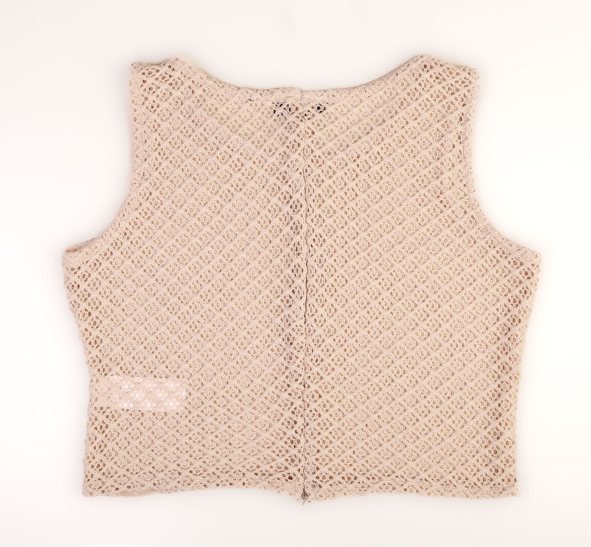 Forever 21 Intricate Crochet Mesh Sleeveless Crop Top