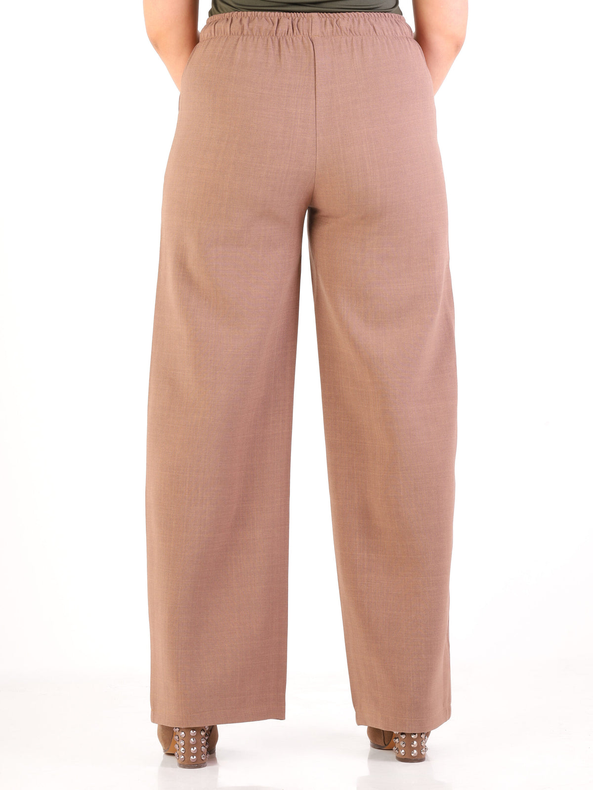 Forever 21 Effortless Linen-Blend Wide-Leg Drawstring Trousers