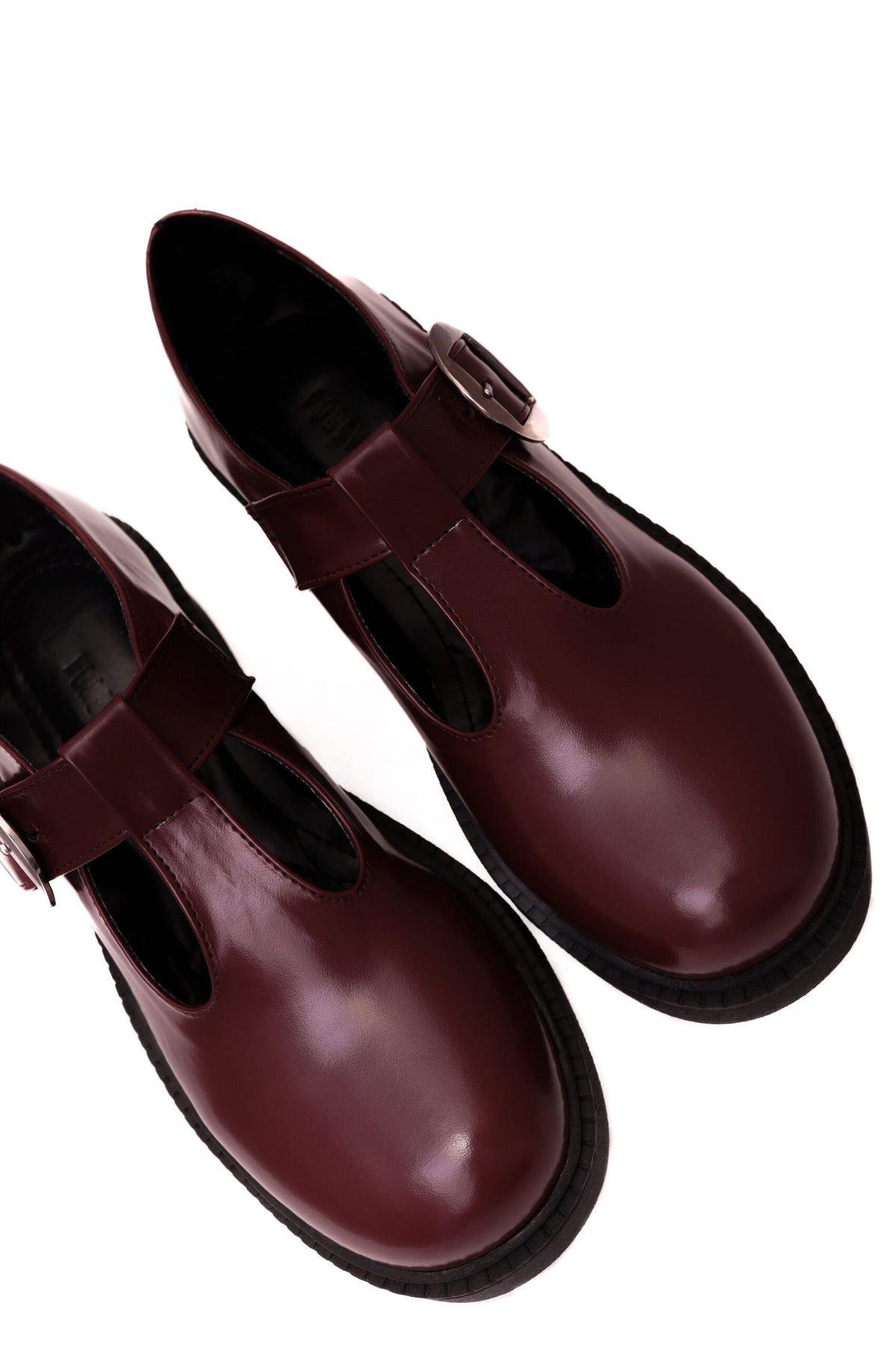 Forever 21 Edgy Chunky Platform T-Strap Mary Janes