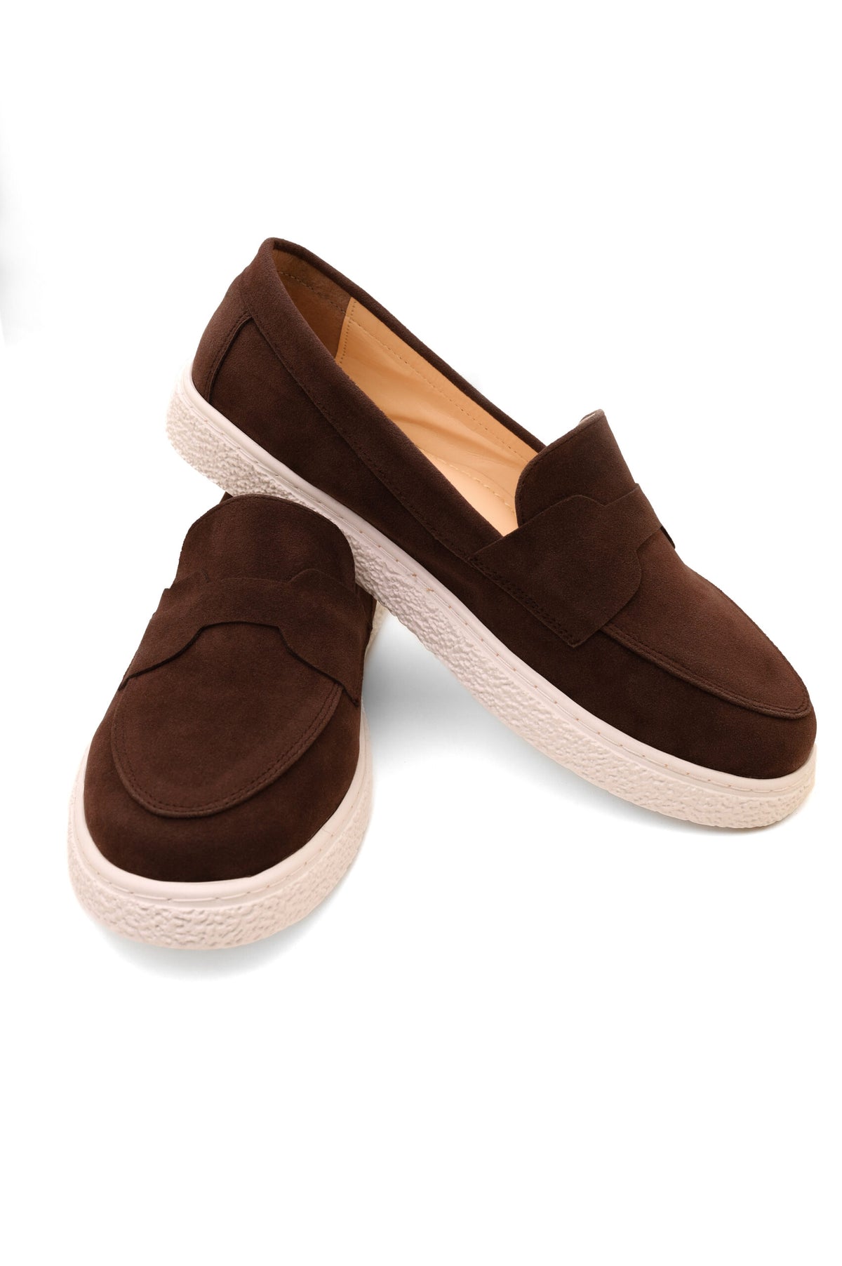 Forever 21 Suede-Finish Loafer Sneakers