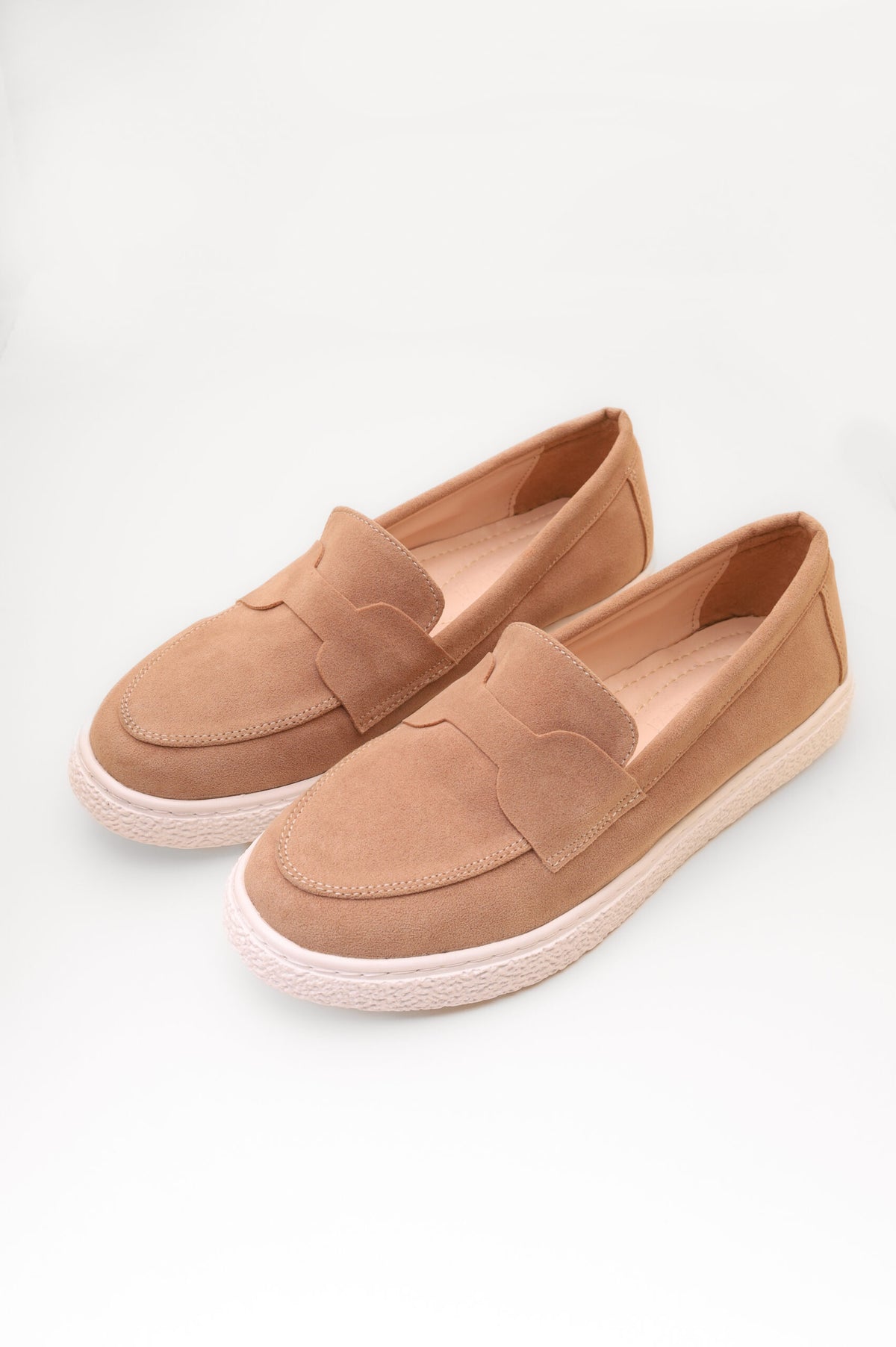Forever 21 Suede-Finish Loafer Sneakers