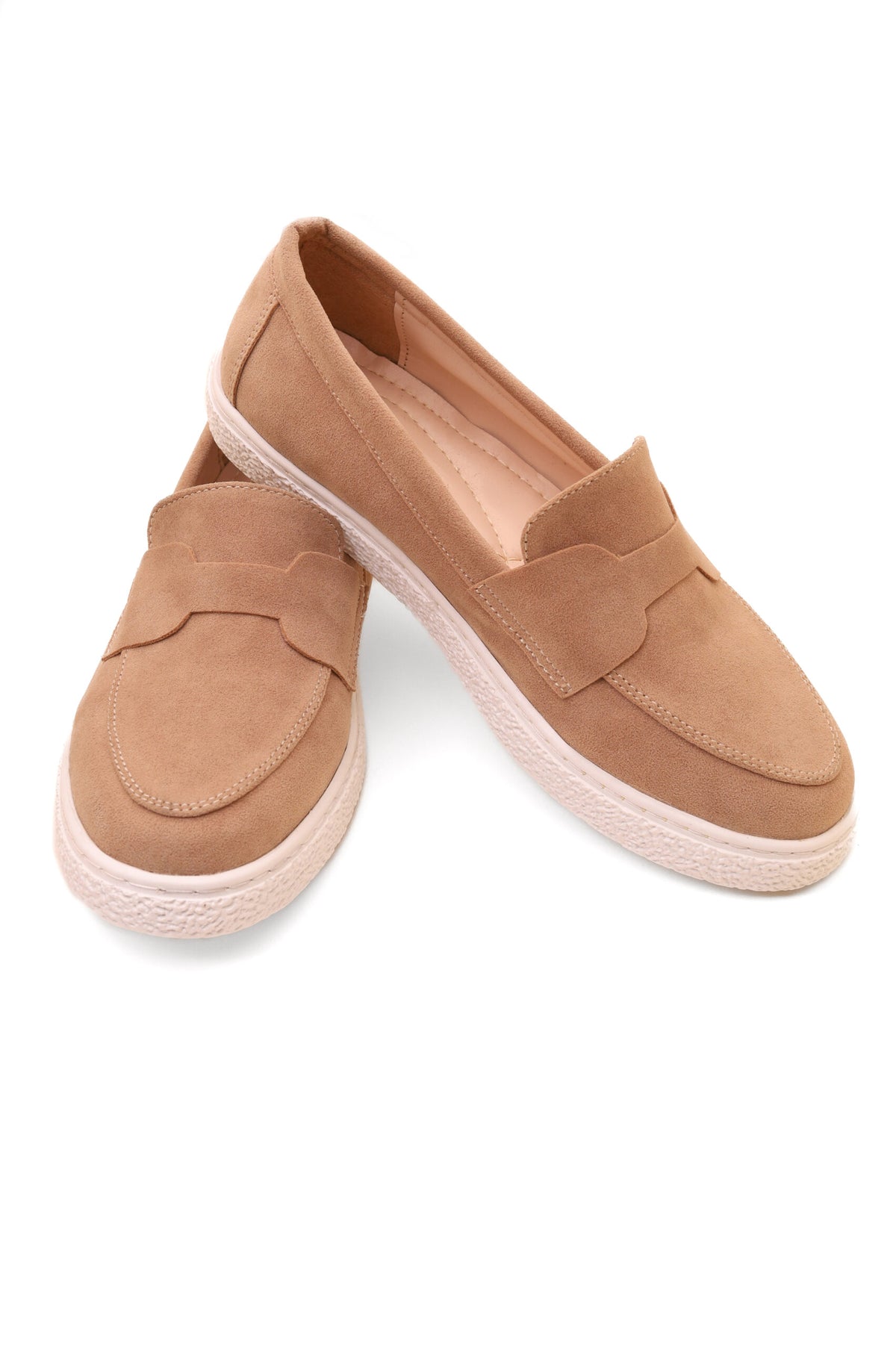 Forever 21 Suede-Finish Loafer Sneakers