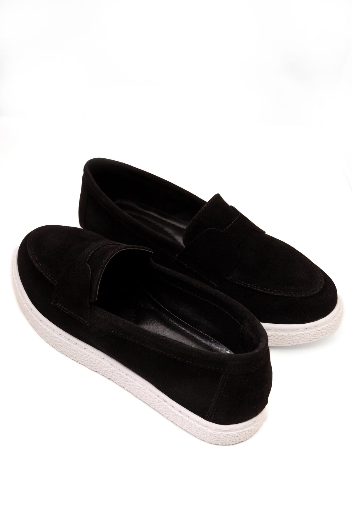 Forever 21 Suede-Finish Loafer Sneakers