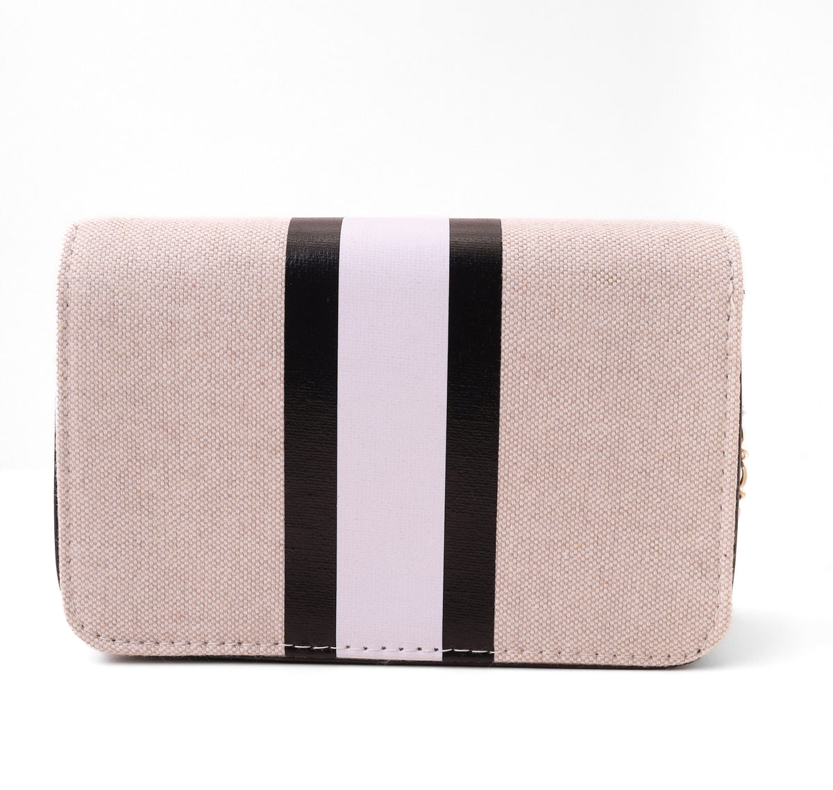 Bebe Flap Bag Elegant Crossbody with Gold-Tone Chain Strap