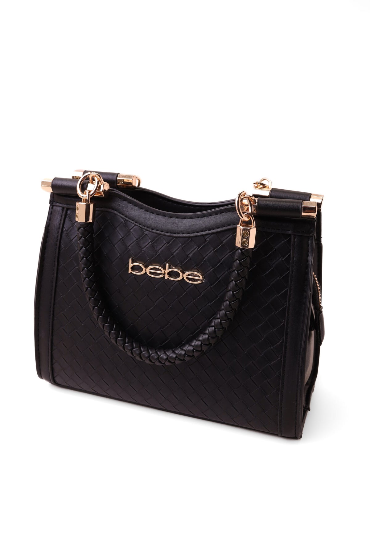 Bebe Elegant Handbag with Braided Top Handle