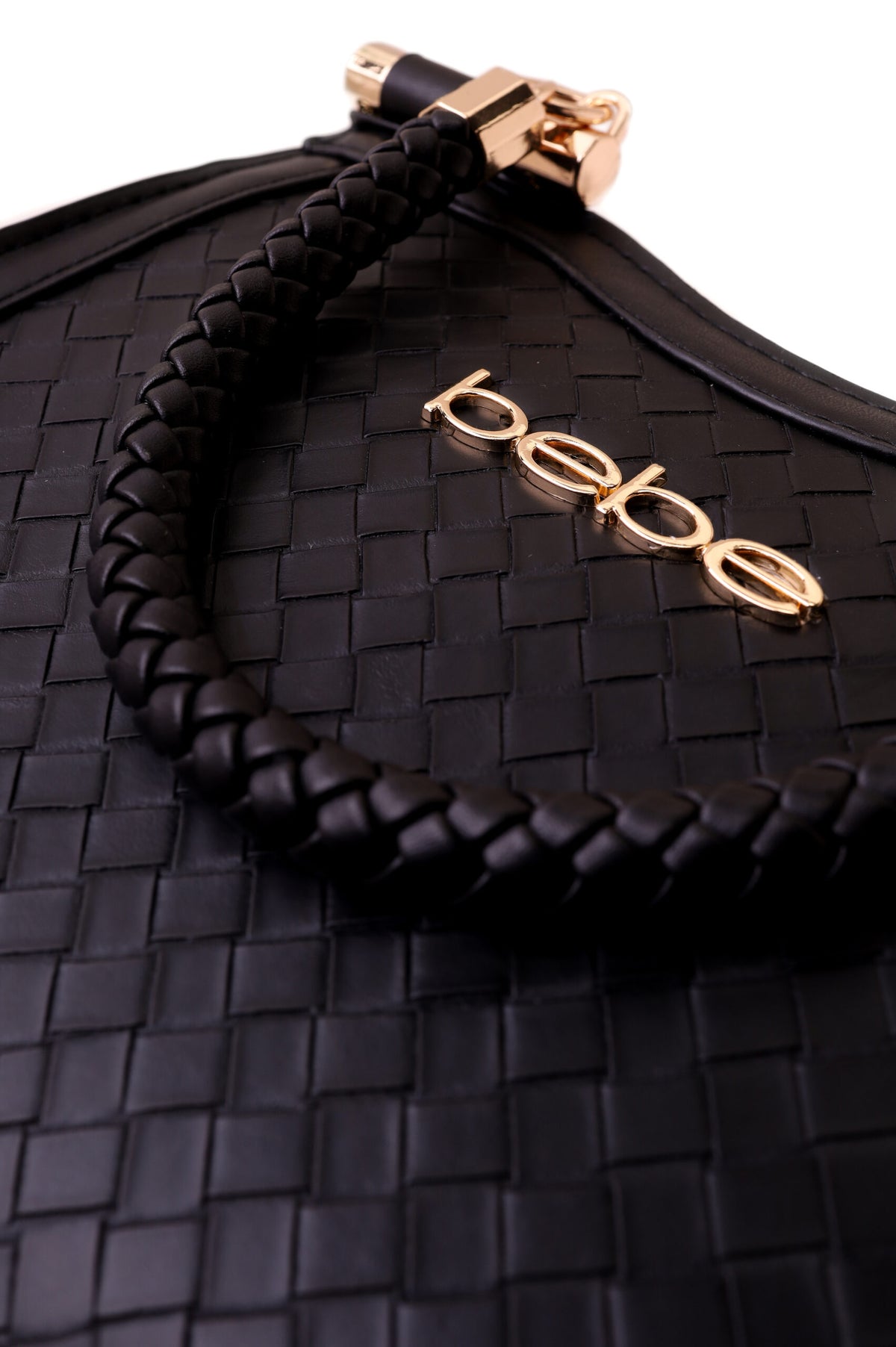Bebe Elegant Handbag with Braided Top Handle