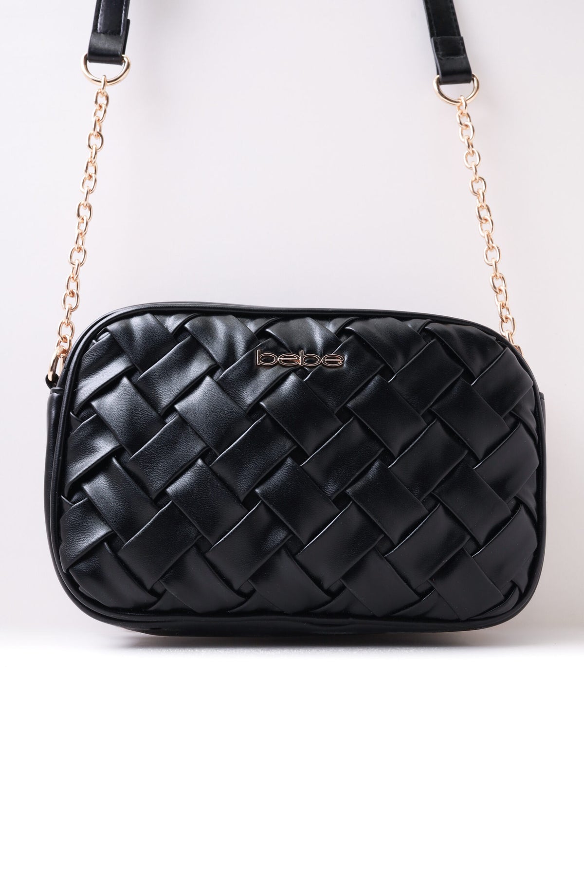 Bebe Women's Braided Faux Leather Shoulder Bag