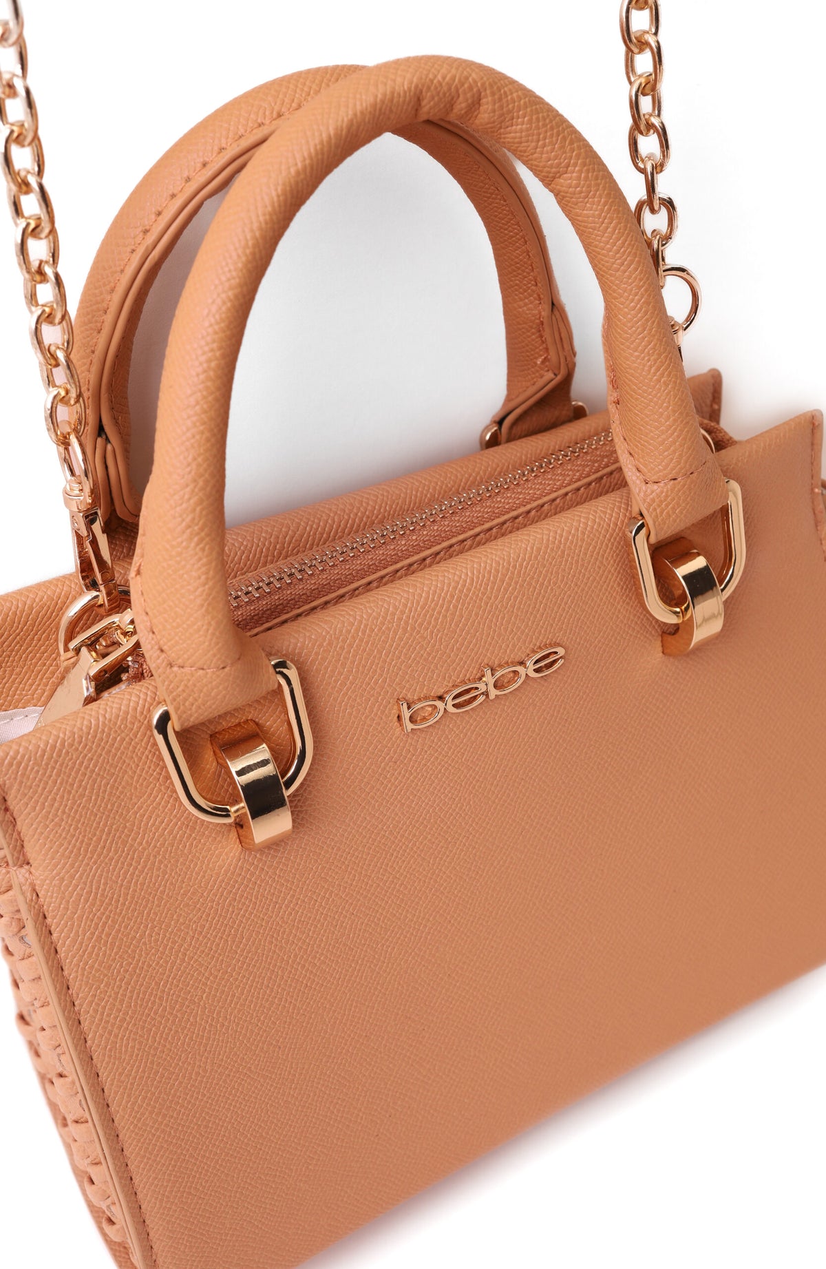 Bebe Small Structured Top-Handle Satchel