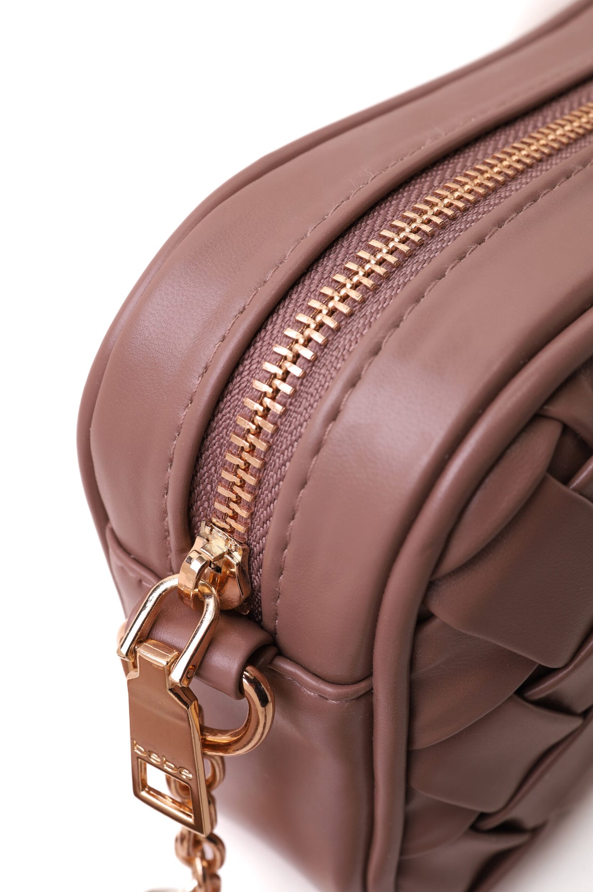 Bebe Women's Braided Faux Leather Shoulder Bag