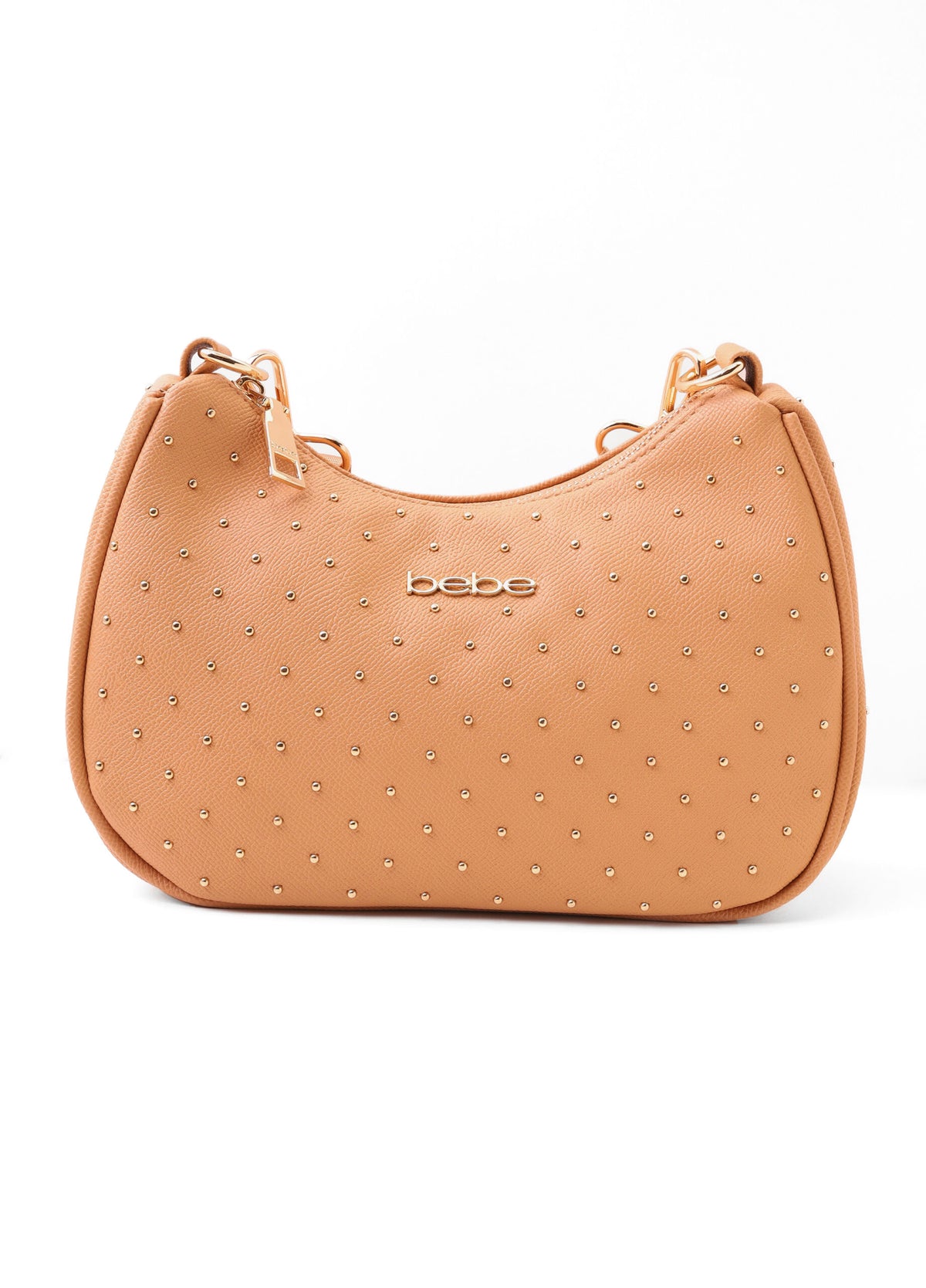 Bebe Studded Mini Hobo Shoulder Bag