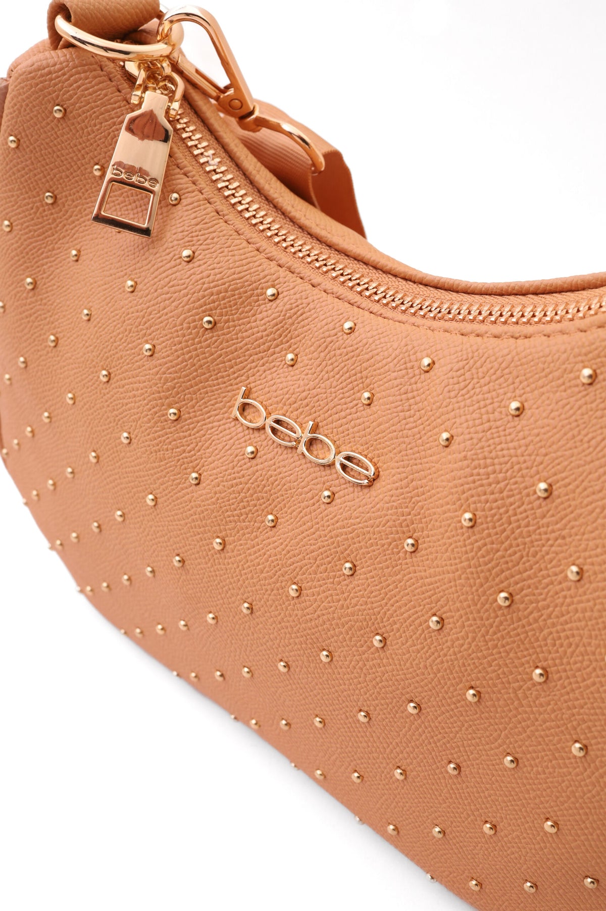 Bebe Studded Mini Hobo Shoulder Bag
