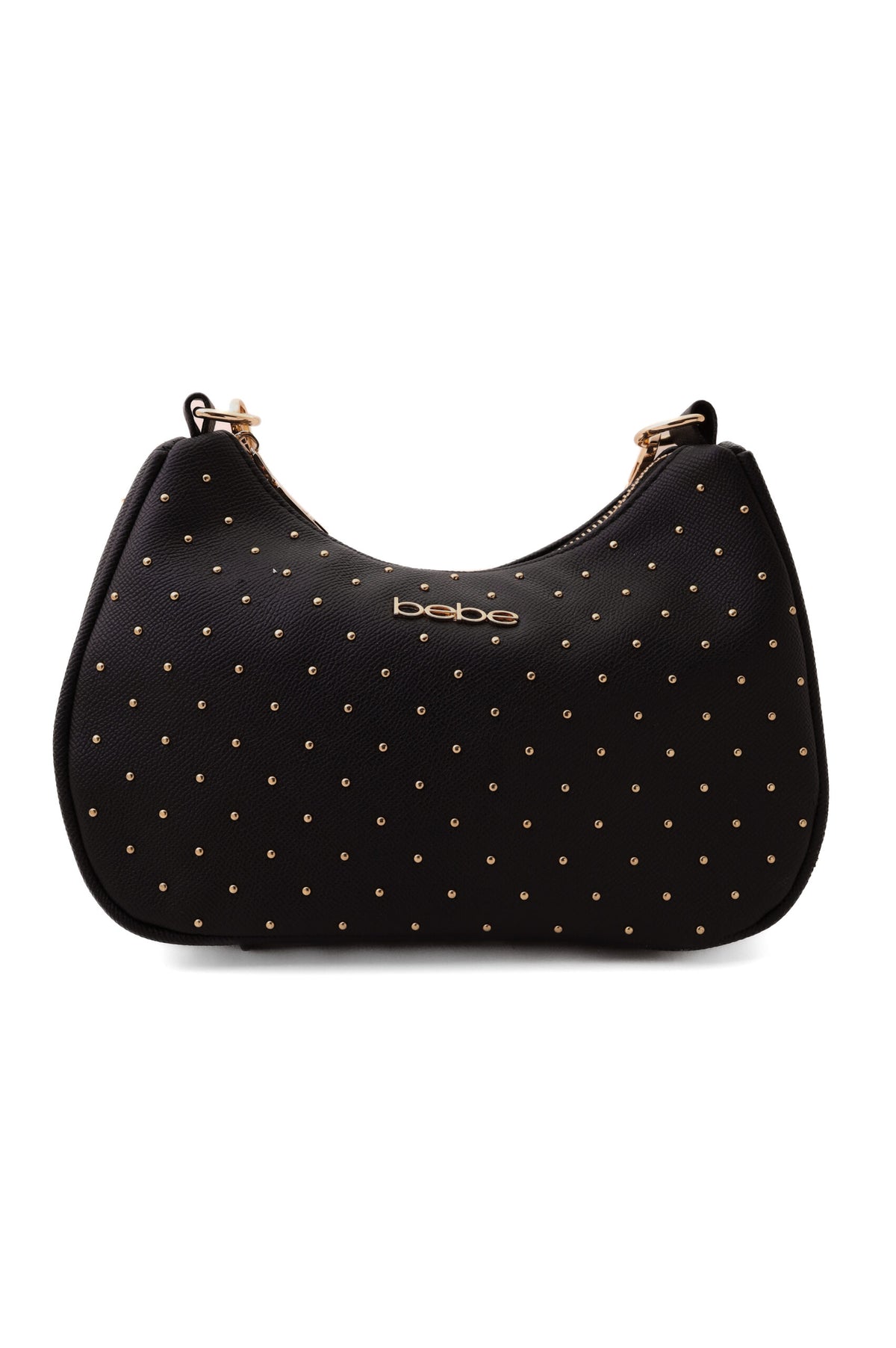 Bebe Studded Mini Hobo Shoulder Bag