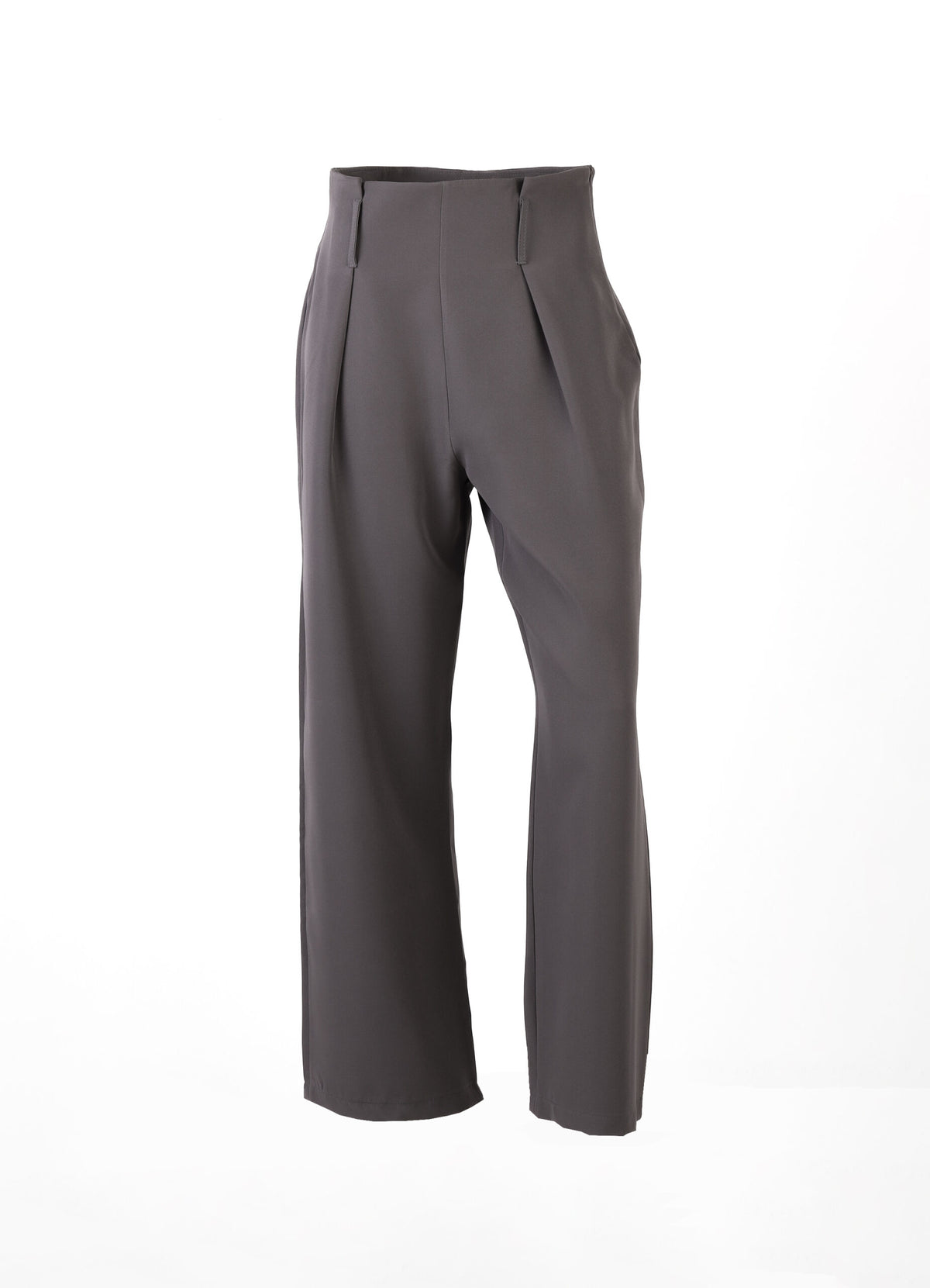 Forever 21 High-Waisted Wide-Leg Trousers with Multi-Grommet Eyelet Belt
