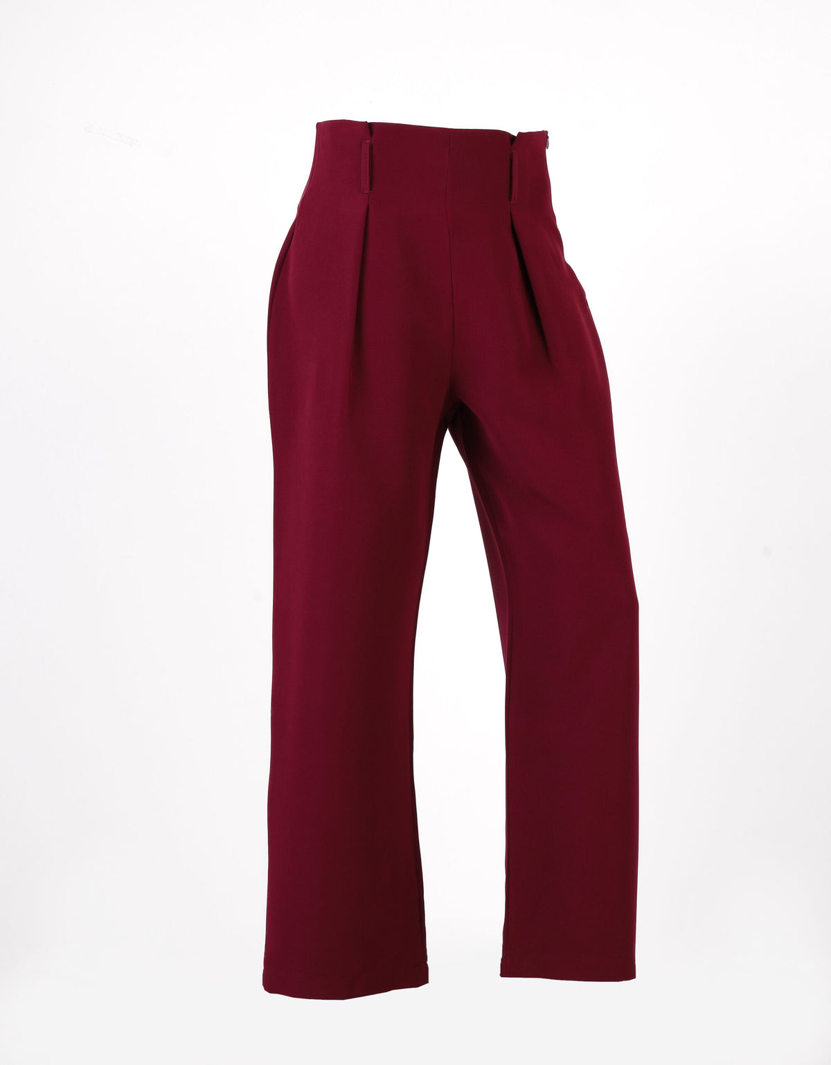 Forever 21 High-Waisted Wide-Leg Trousers with Multi-Grommet Eyelet Belt