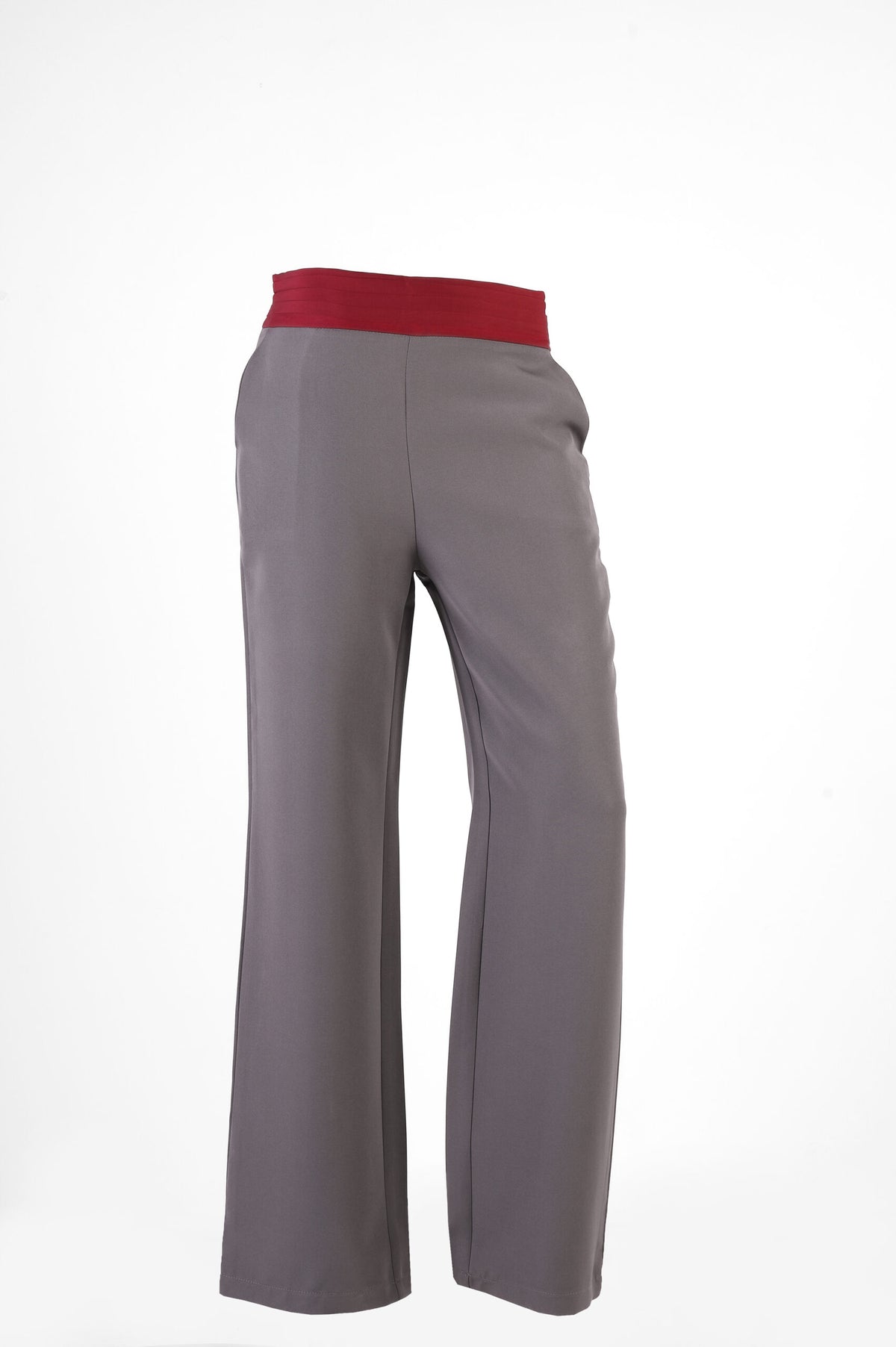 Forever 21 Contrast Waistband Straight-Leg Trousers