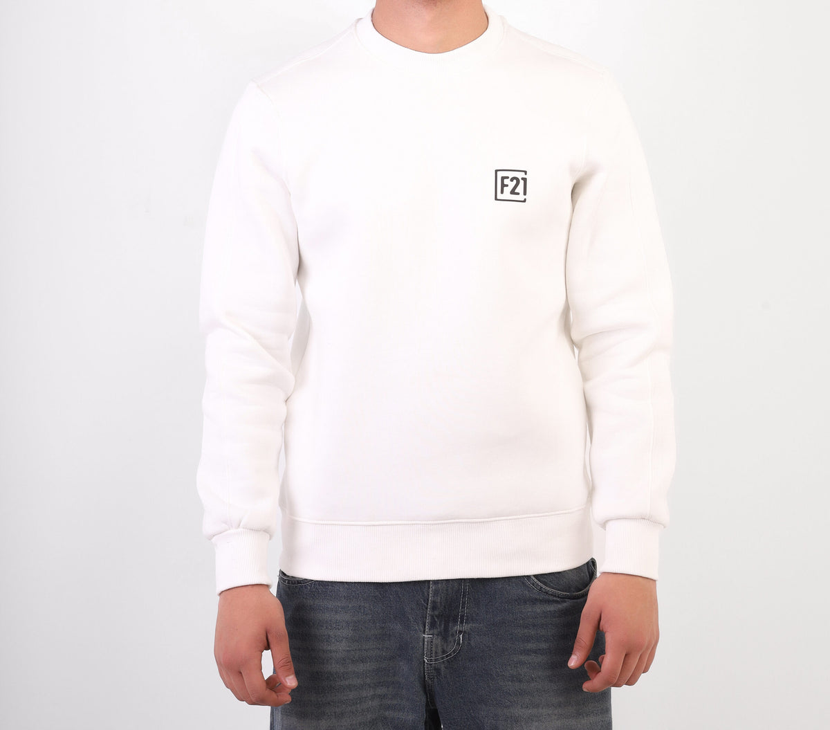Forever 21 Essential F21 Logo Graphic Sweatshirt