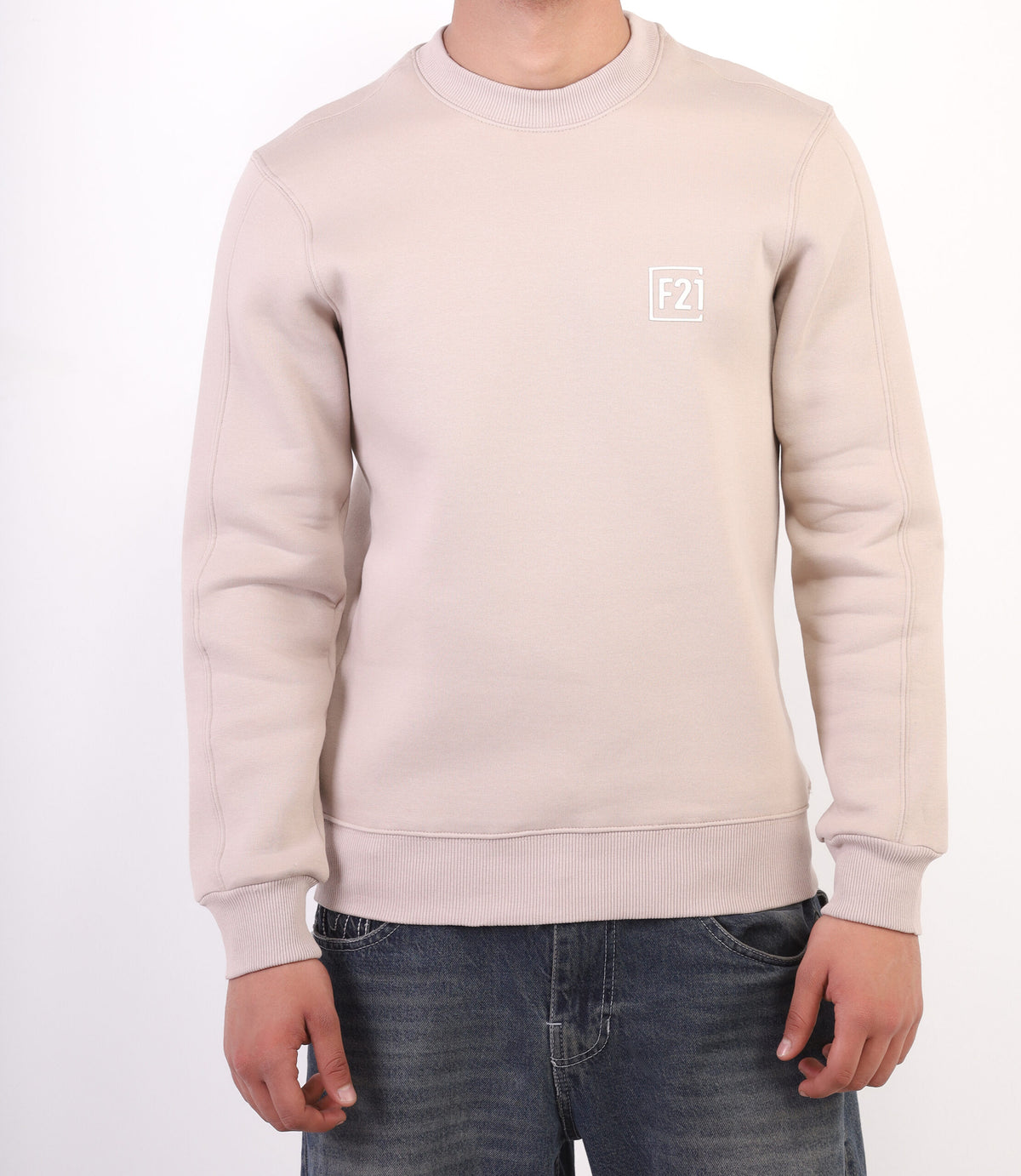 Forever 21 Essential F21 Logo Graphic Sweatshirt