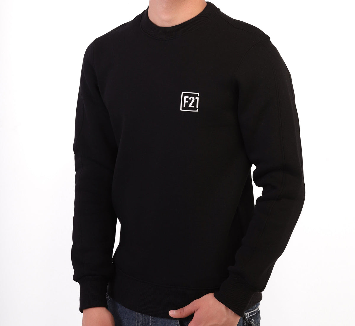 Forever 21 Essential F21 Logo Graphic Sweatshirt