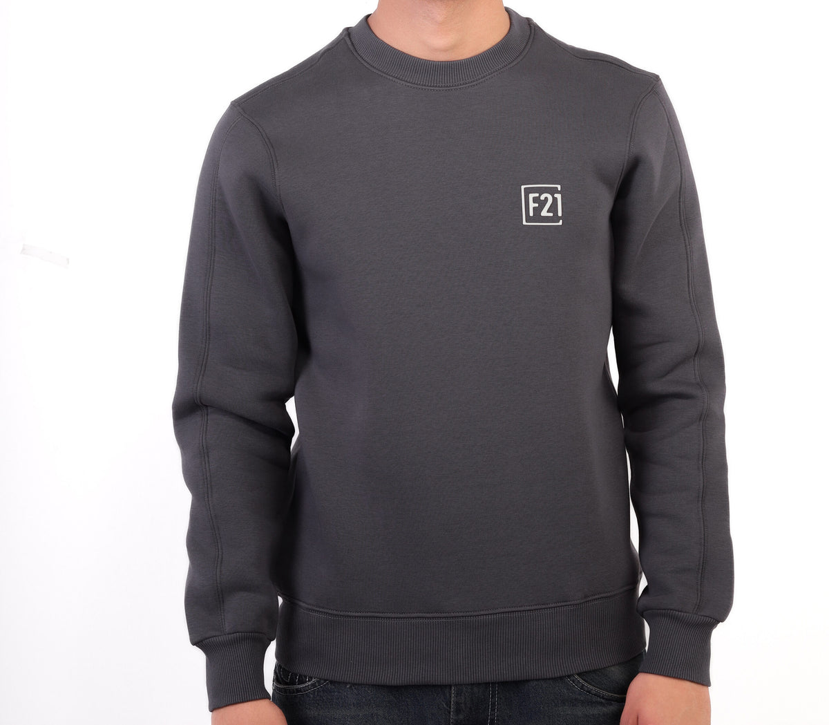 Forever 21 Essential F21 Logo Graphic Sweatshirt
