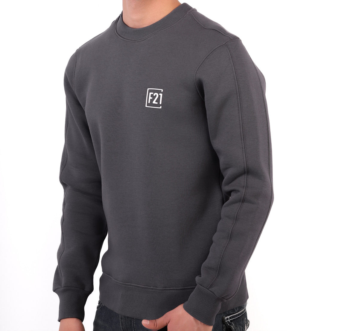 Forever 21 Essential F21 Logo Graphic Sweatshirt