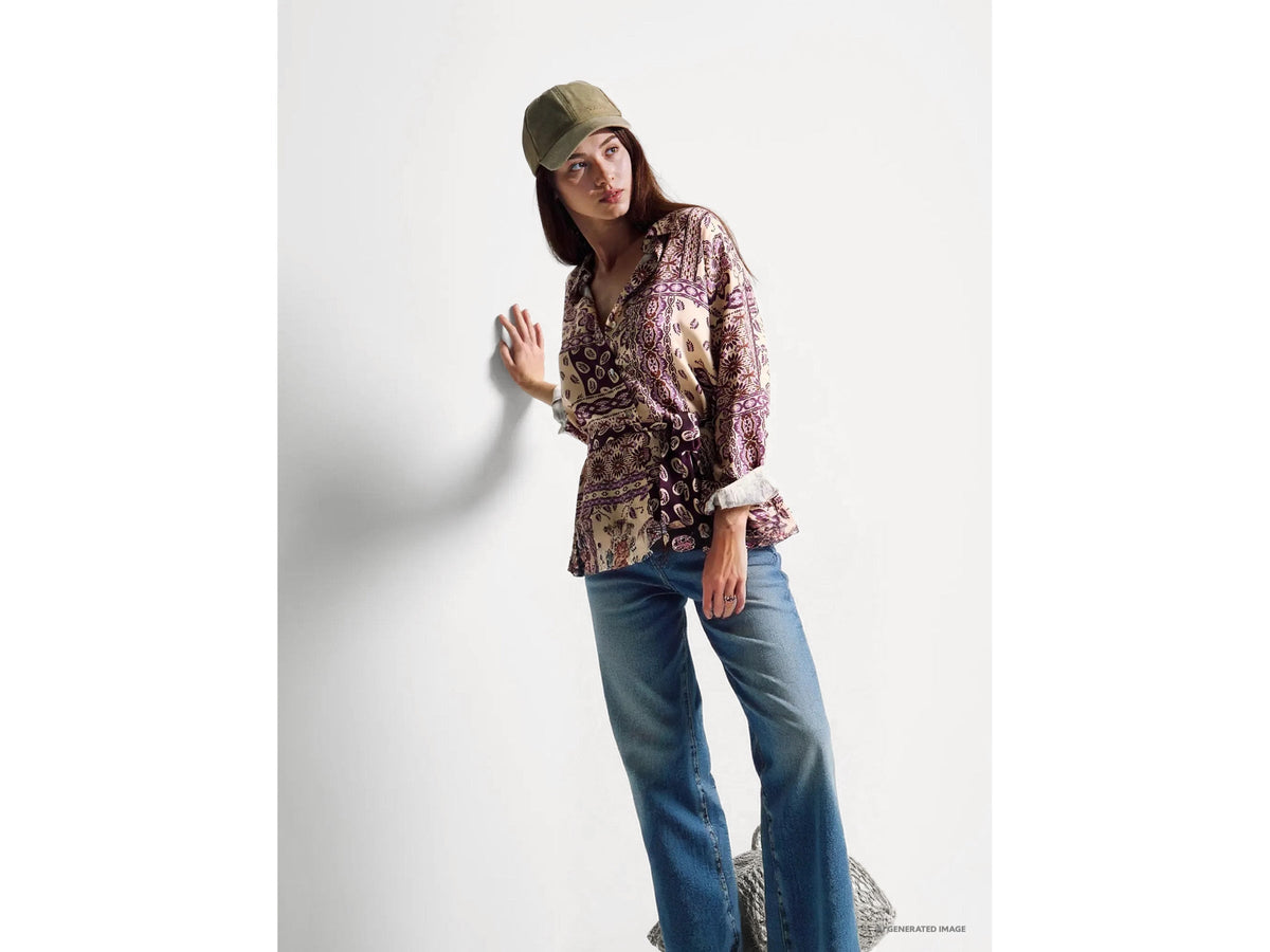 Benetton Cropped cotton jeans