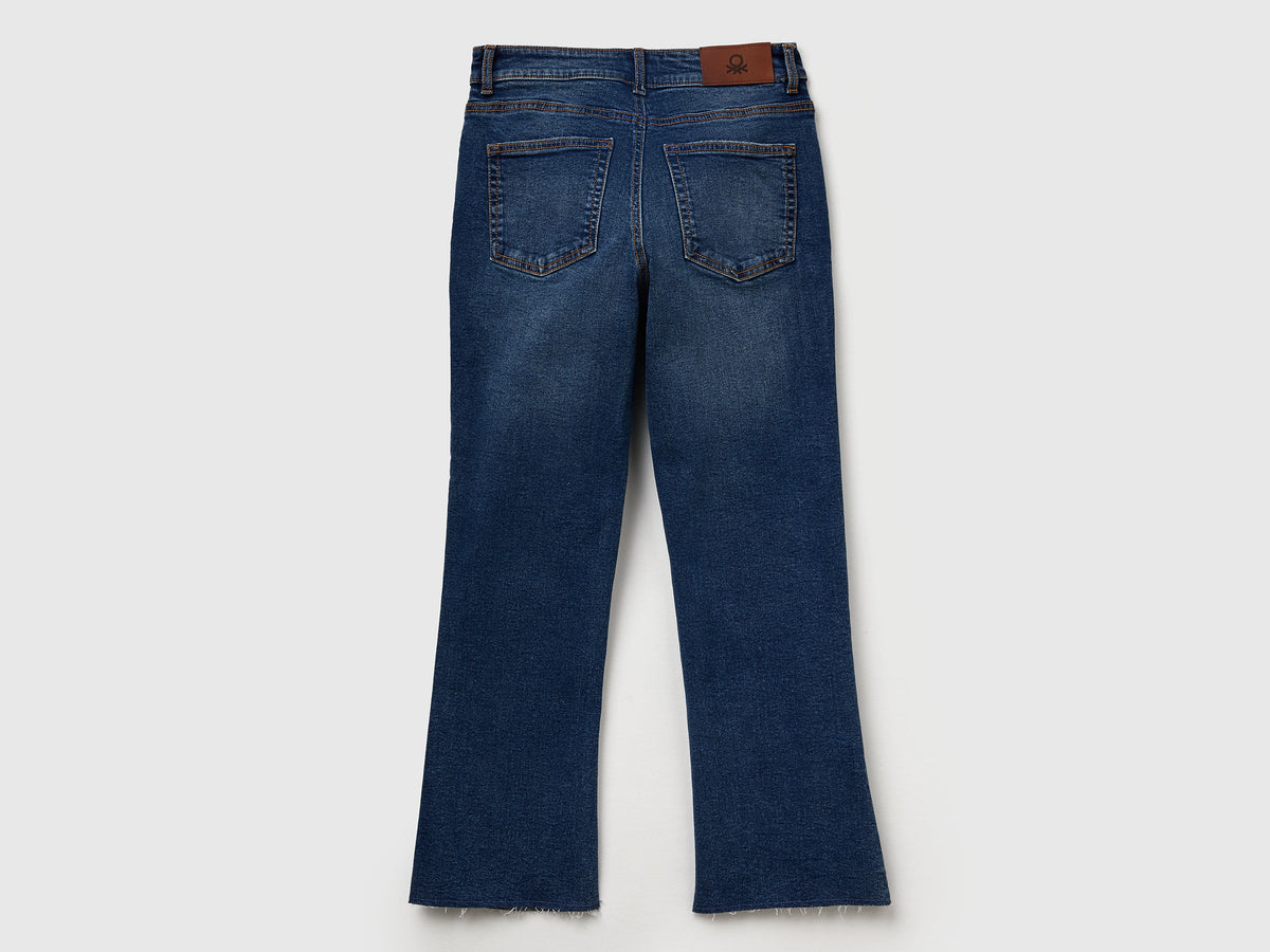 Benetton Cropped cotton jeans