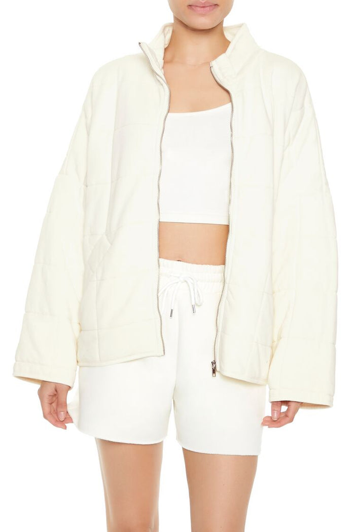 Forever 21 Quilted Zip-Up Jacket