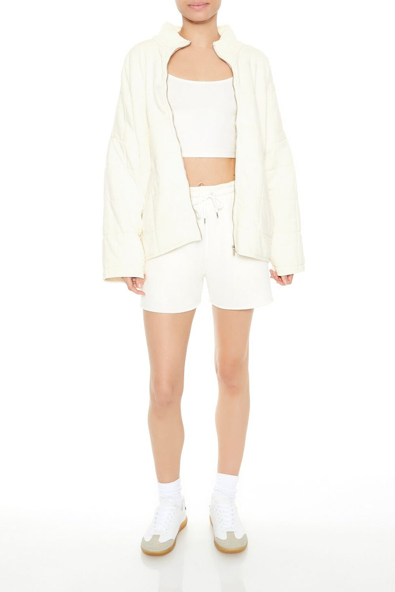 Forever 21 Quilted Zip-Up Jacket