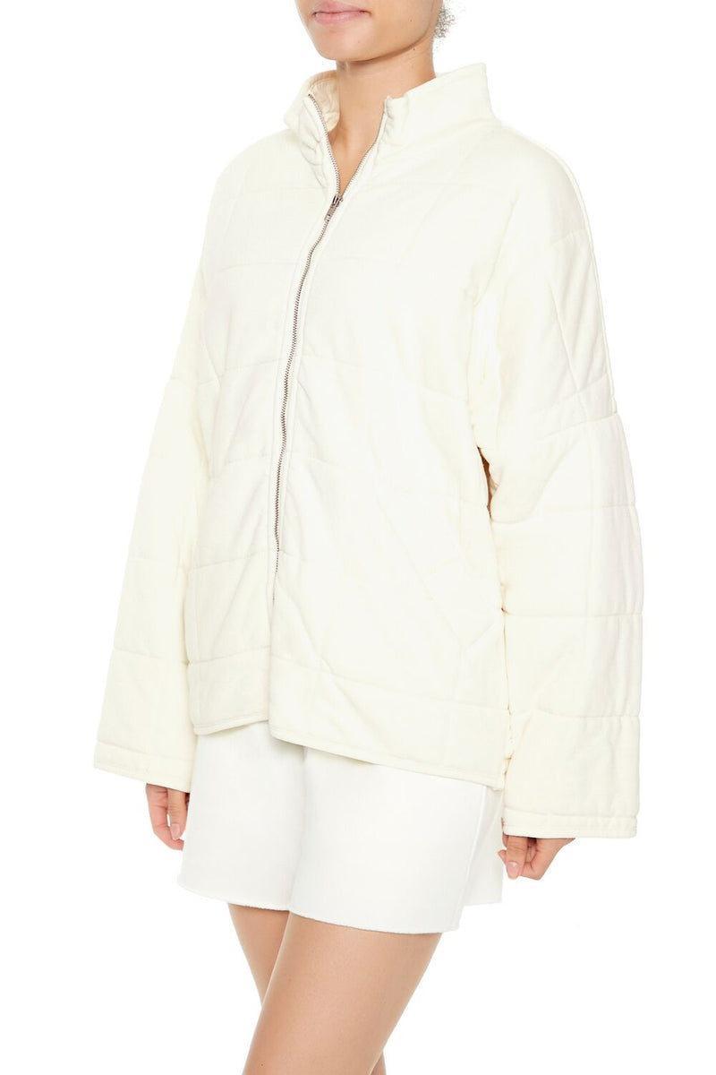 Forever 21 Quilted Zip-Up Jacket